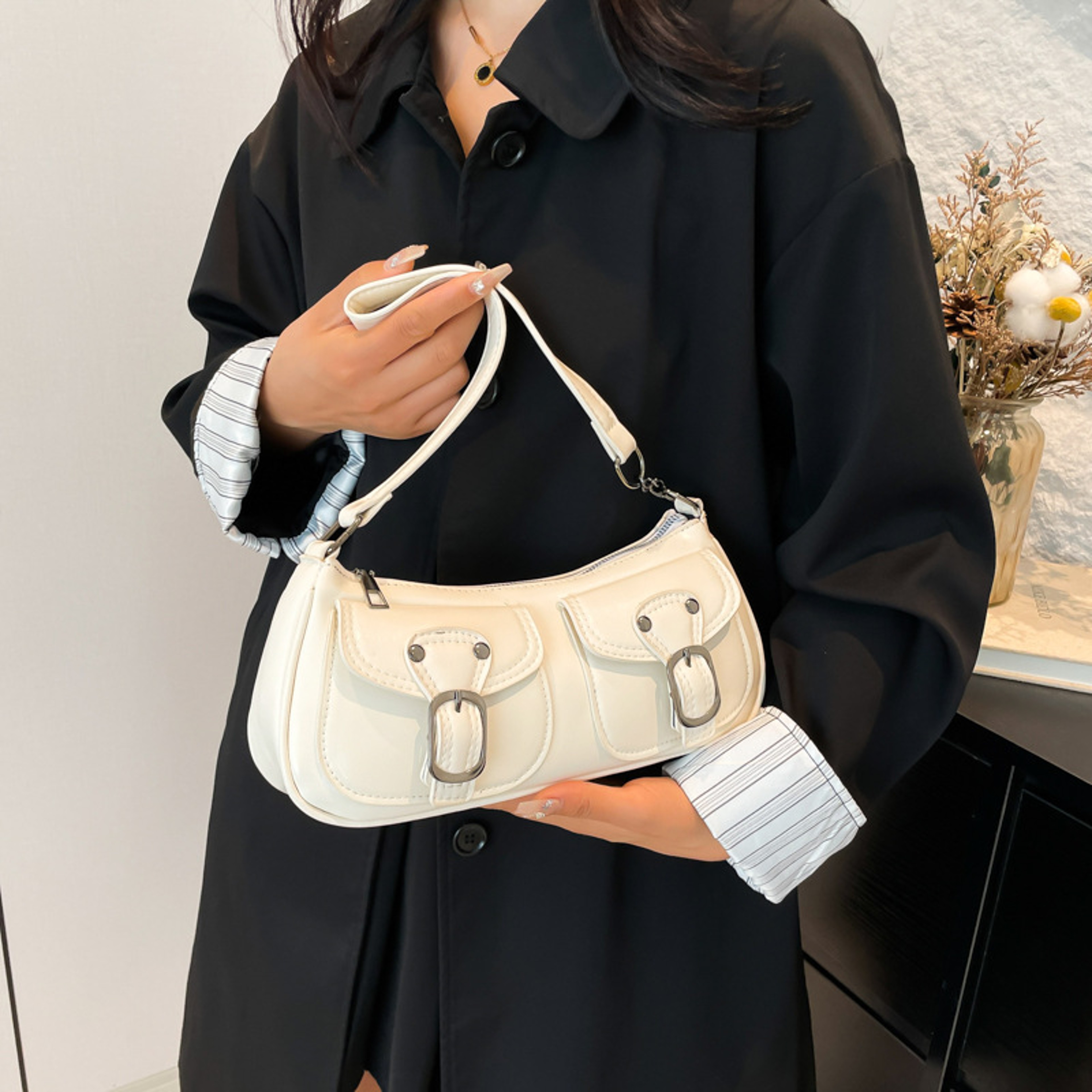 Vintage PU Leather Shoulder Bag 3