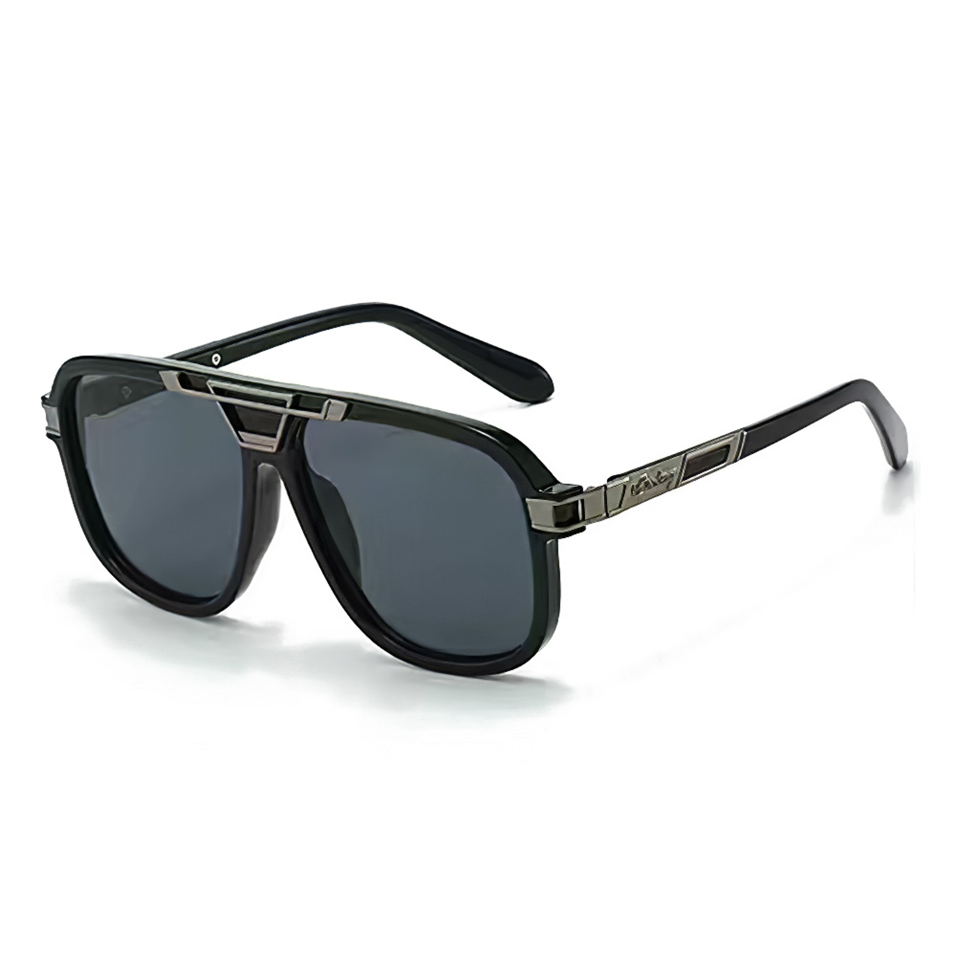 Gradient Large Frame Women Sunglasses Trendy Metal Accent Designer Shades 6