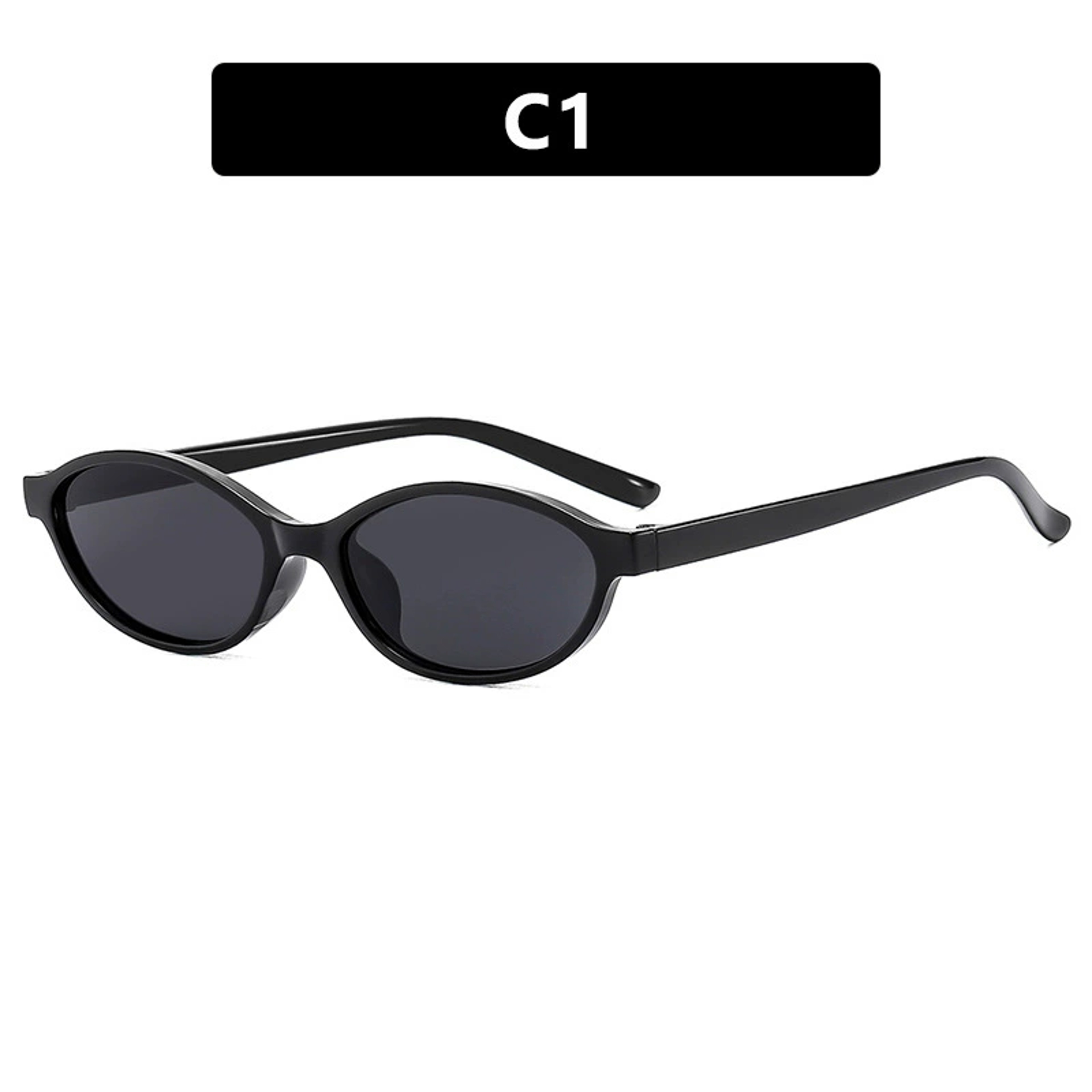 Retro Oval Sunglasses for Women and Men Trendy Small Oval Sunglasses and Punk Cat Eye Sunglasses – view 7