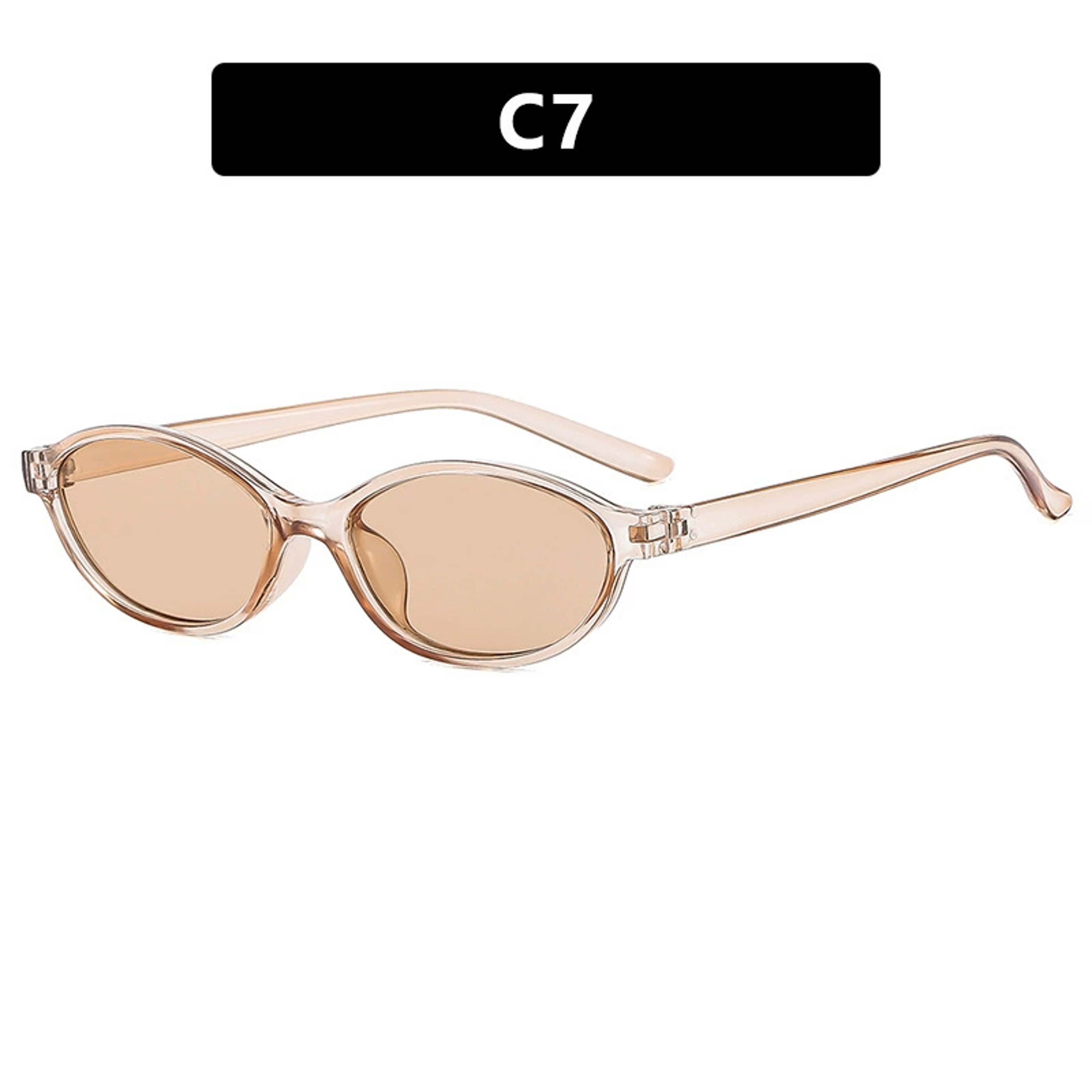 Retro Oval Sunglasses for Women and Men Trendy Small Oval Sunglasses and Punk Cat Eye Sunglasses – view 8