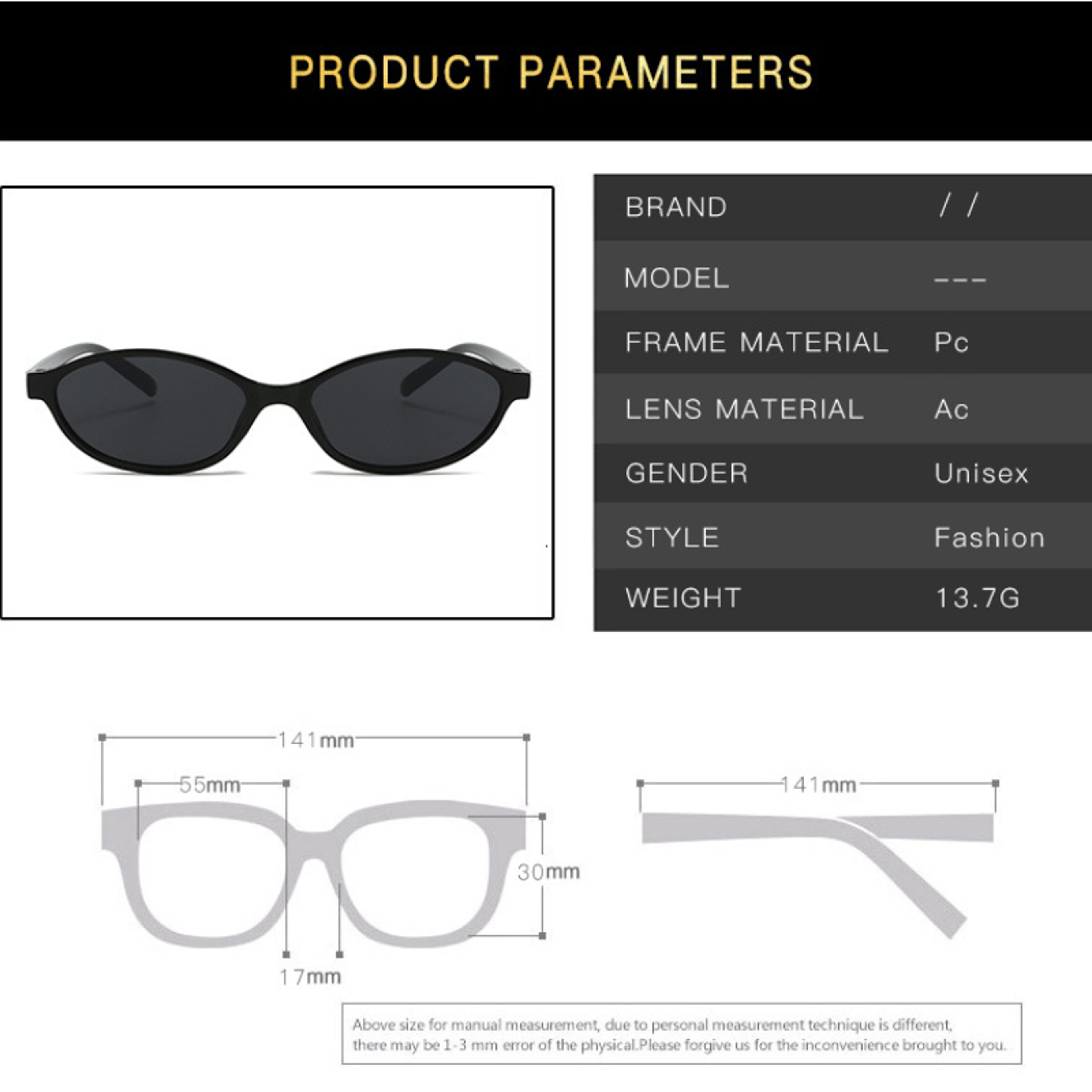 Retro Oval Sunglasses for Women and Men Trendy Small Oval Sunglasses and Punk Cat Eye Sunglasses – view 6