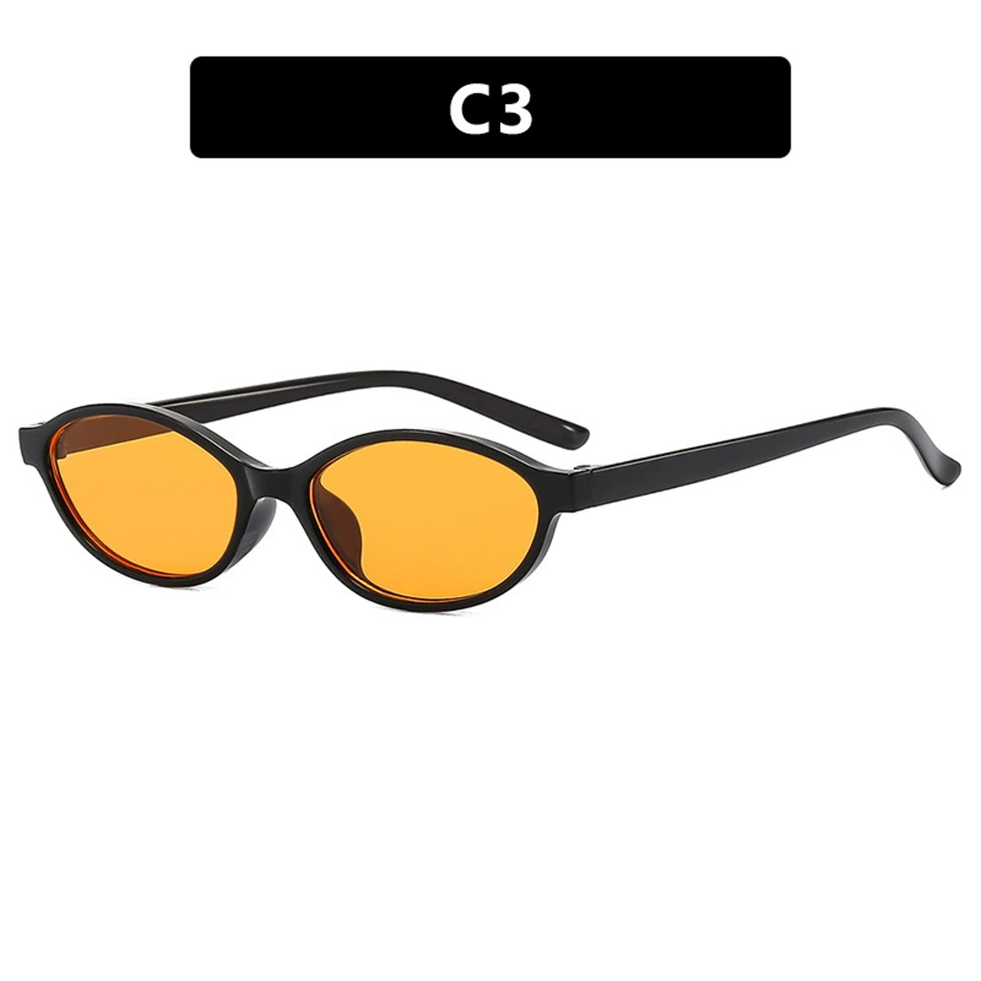 Retro Oval Sunglasses for Women and Men Trendy Small Oval Sunglasses and Punk Cat Eye Sunglasses – view 12