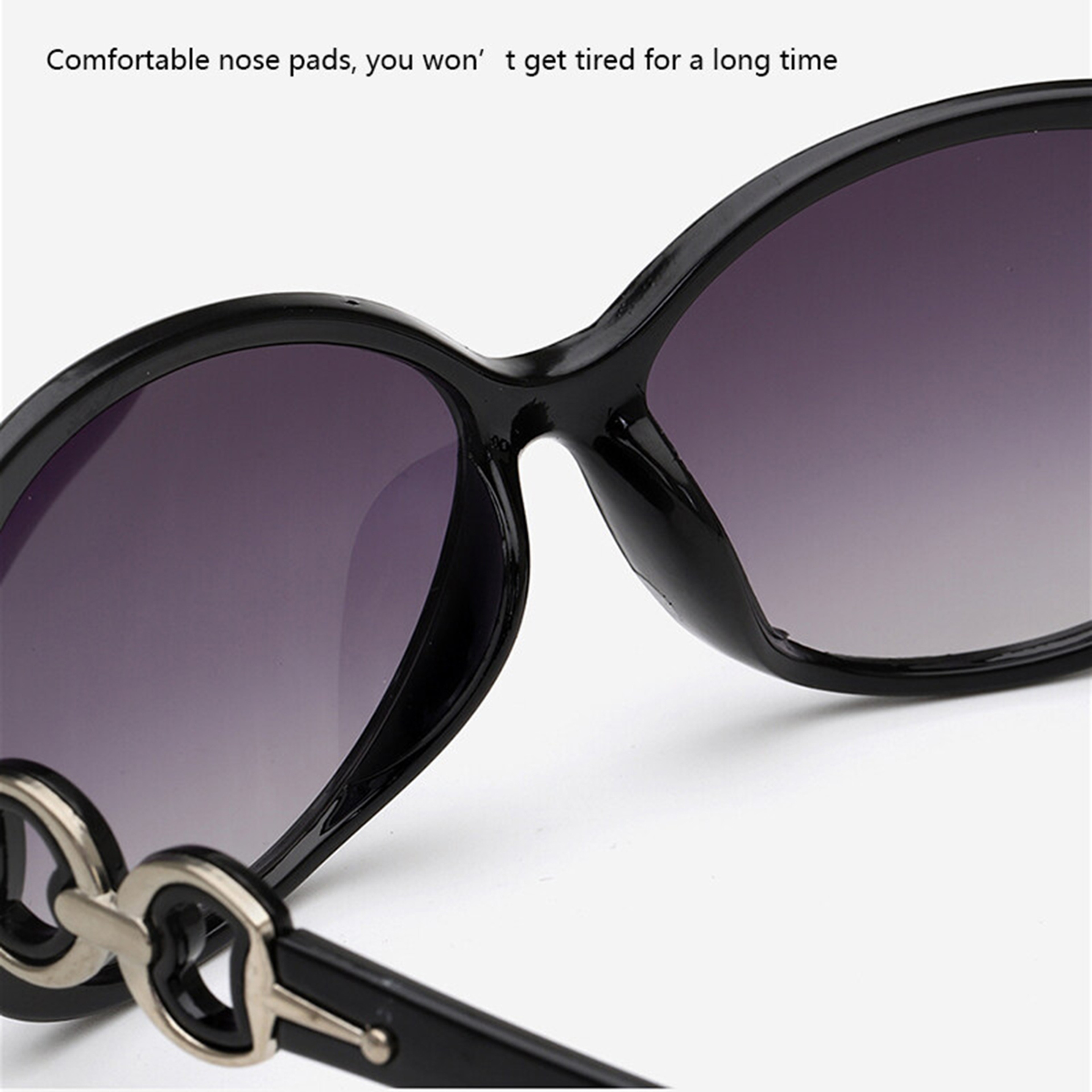 New Fashion Sunglasses Trend Large Frame Sunglasses Women Gradient Street Photo Glasses 4