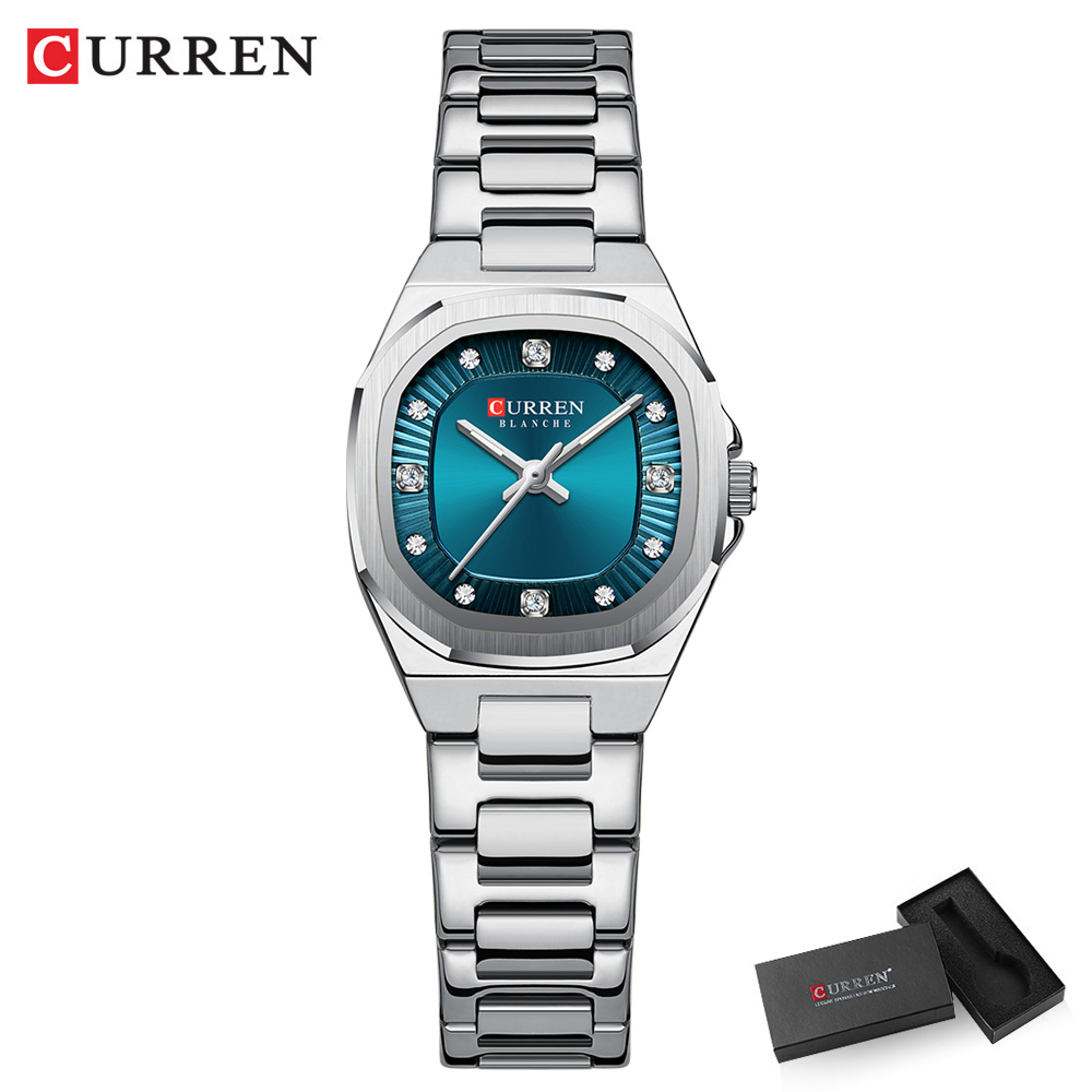 Curren Gold Women Watch Diamond Accents Stainless Steel – view 8