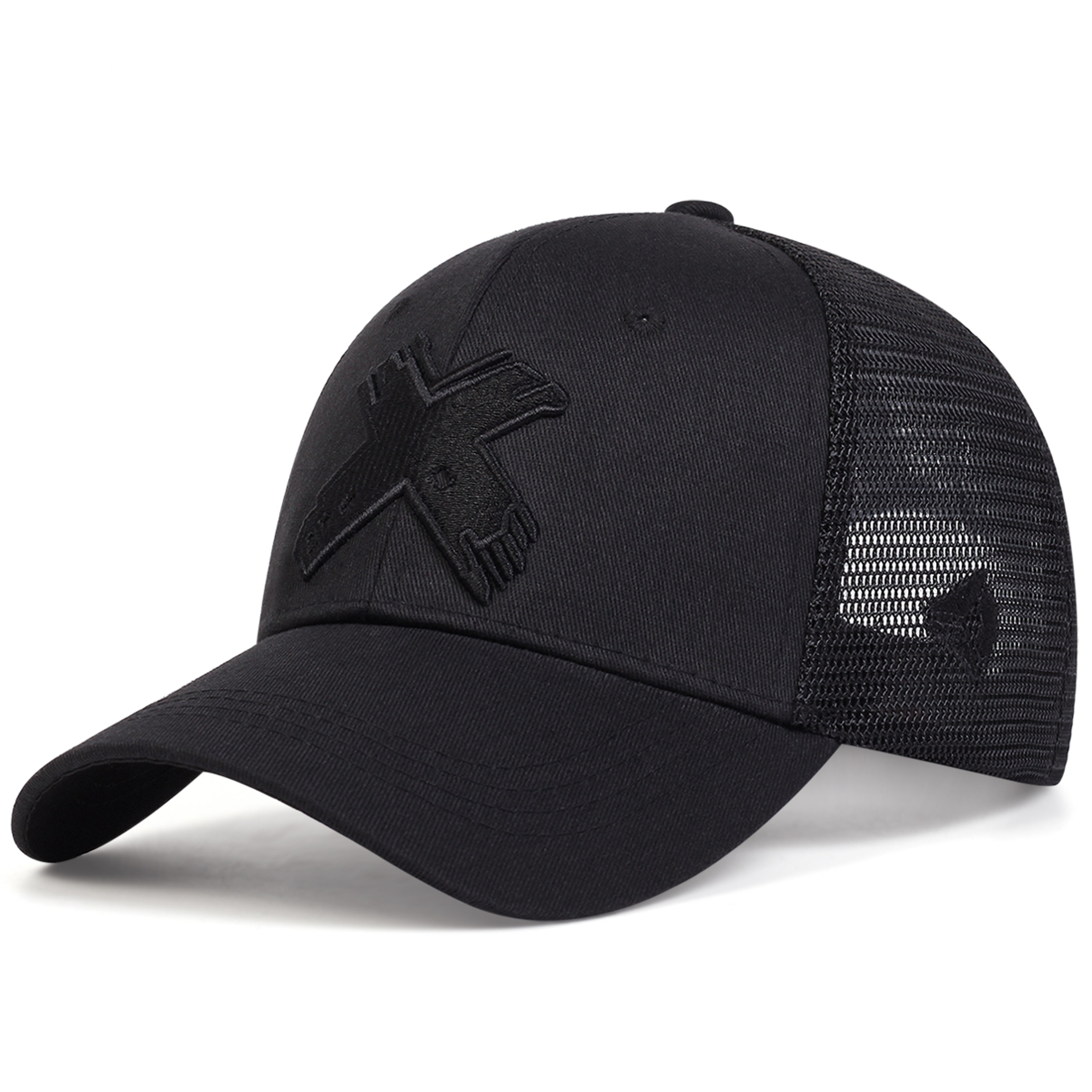 Unisex Mesh Baseball Cap Breathable Sport Snapback Trucker Hat – view 3