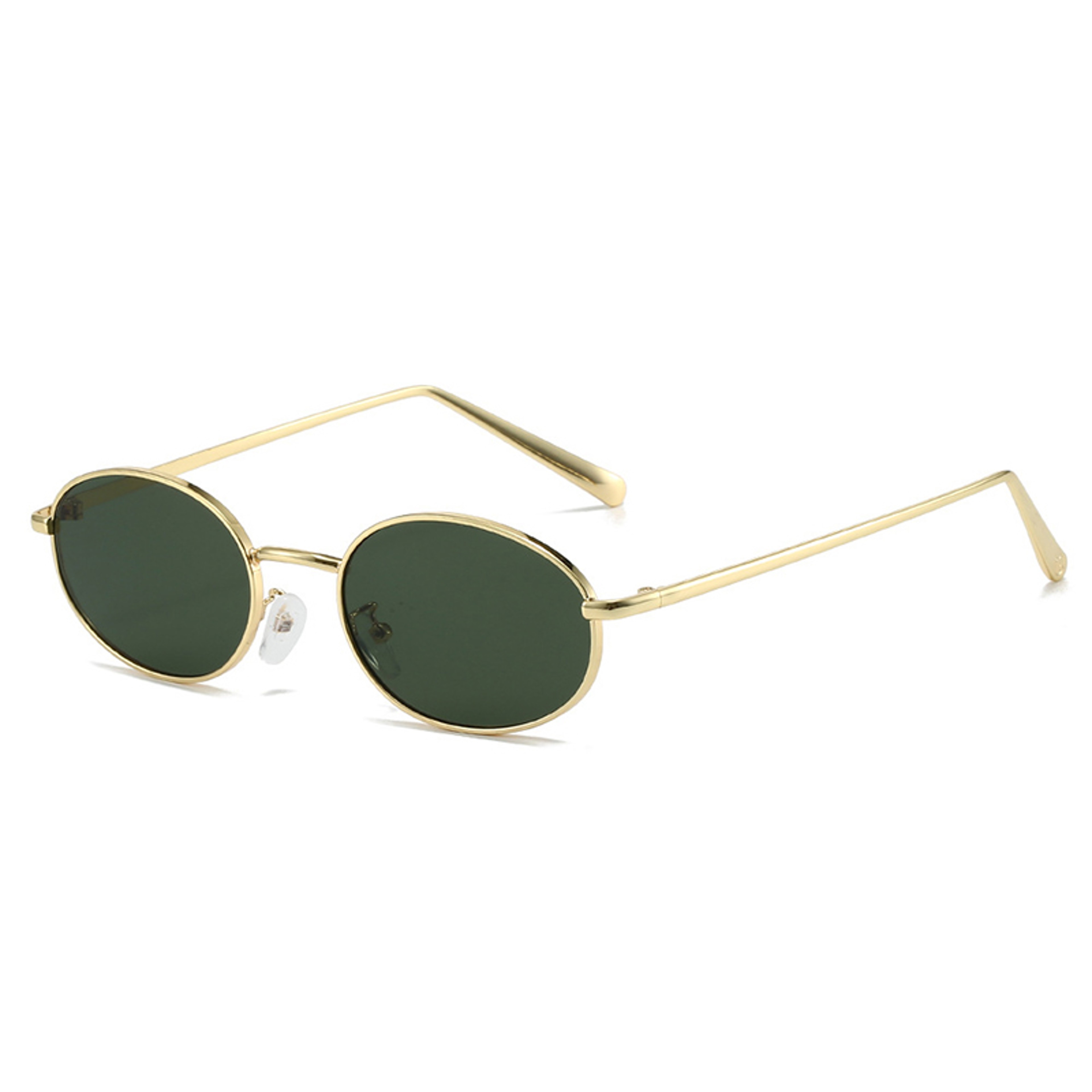 SHAUNA Vintage small oval sunglasses with metal frame for Men and Women – view 8