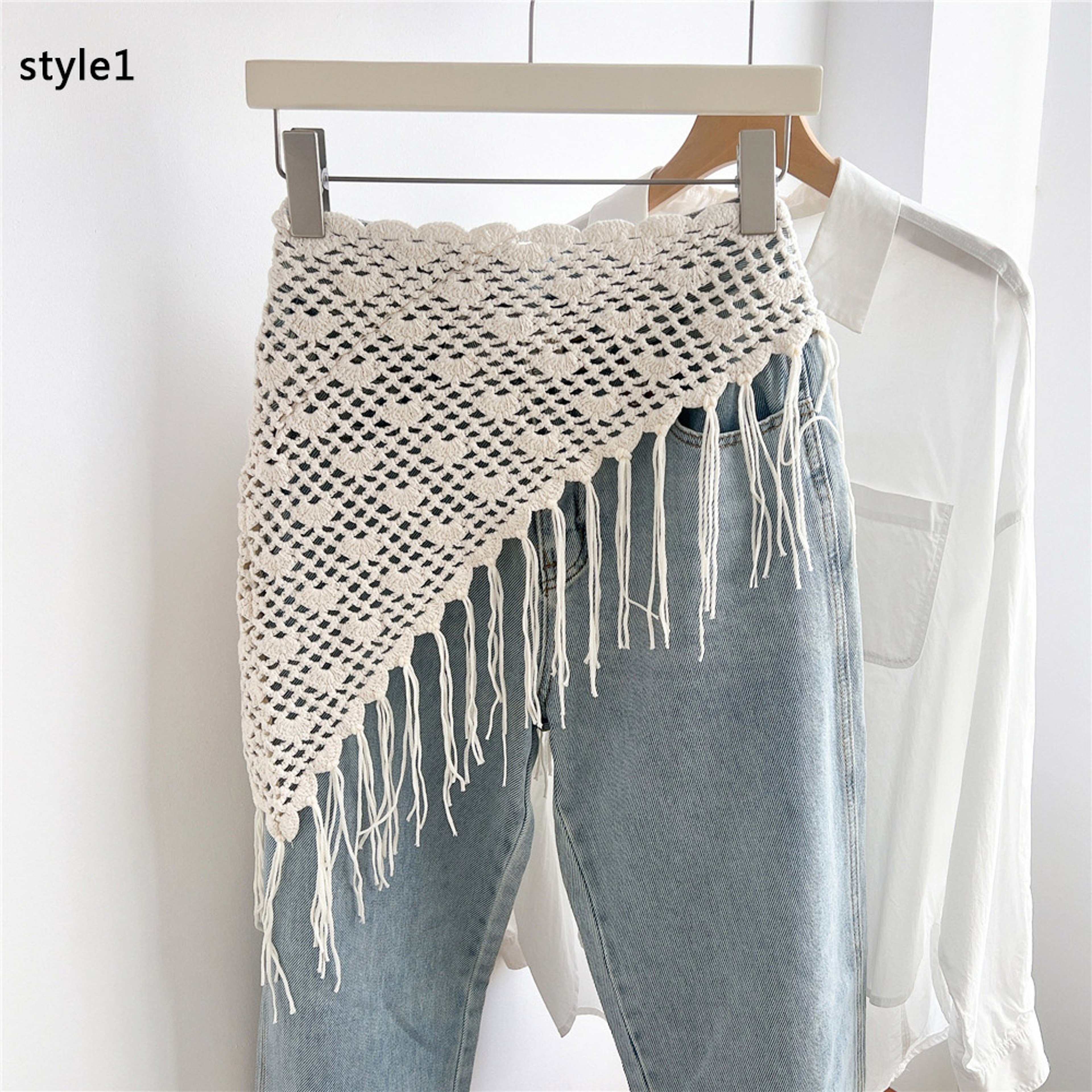 Retro Crochet Hair Scarf – view 9