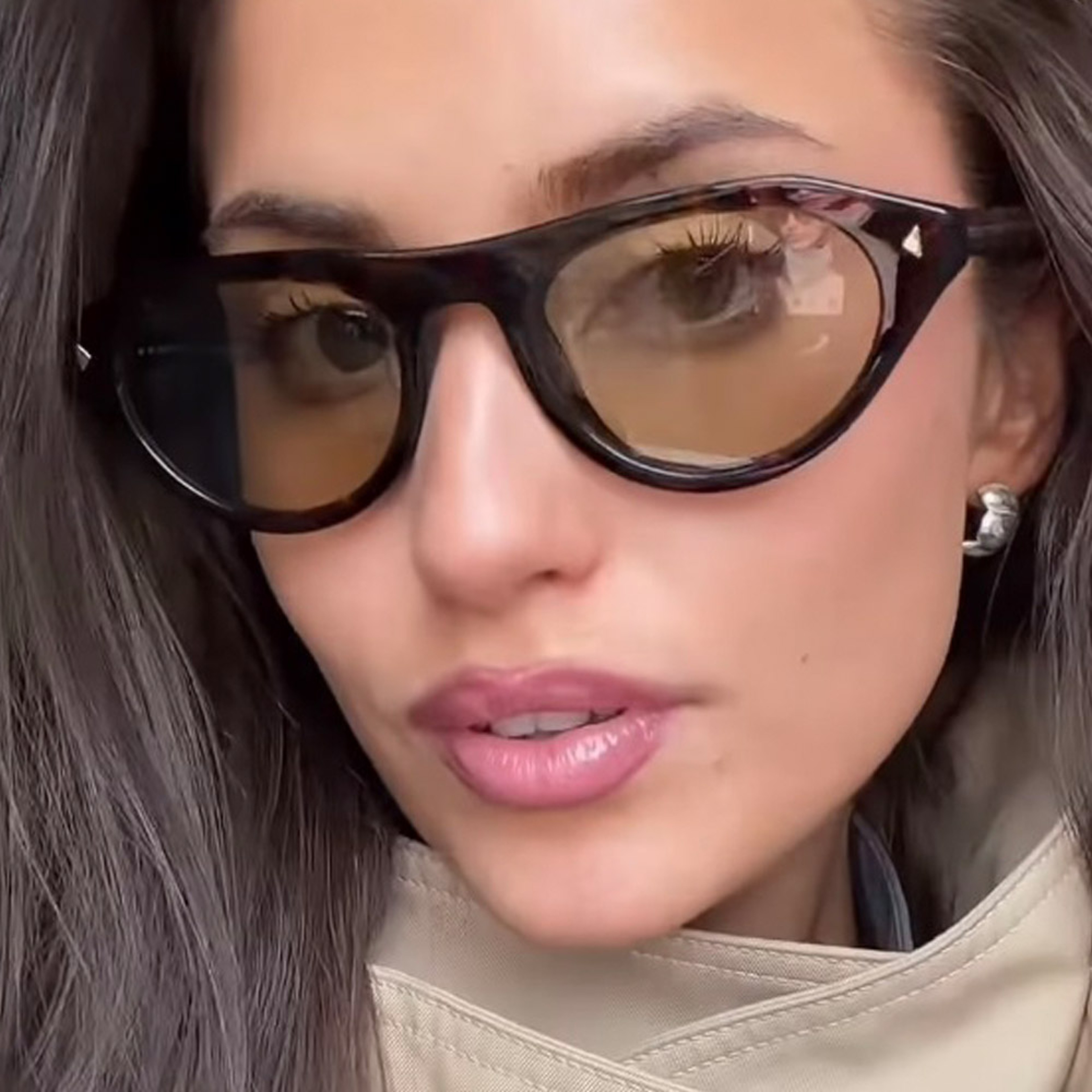 Vintage Triangle Cat Eye Sunglasses – view 4