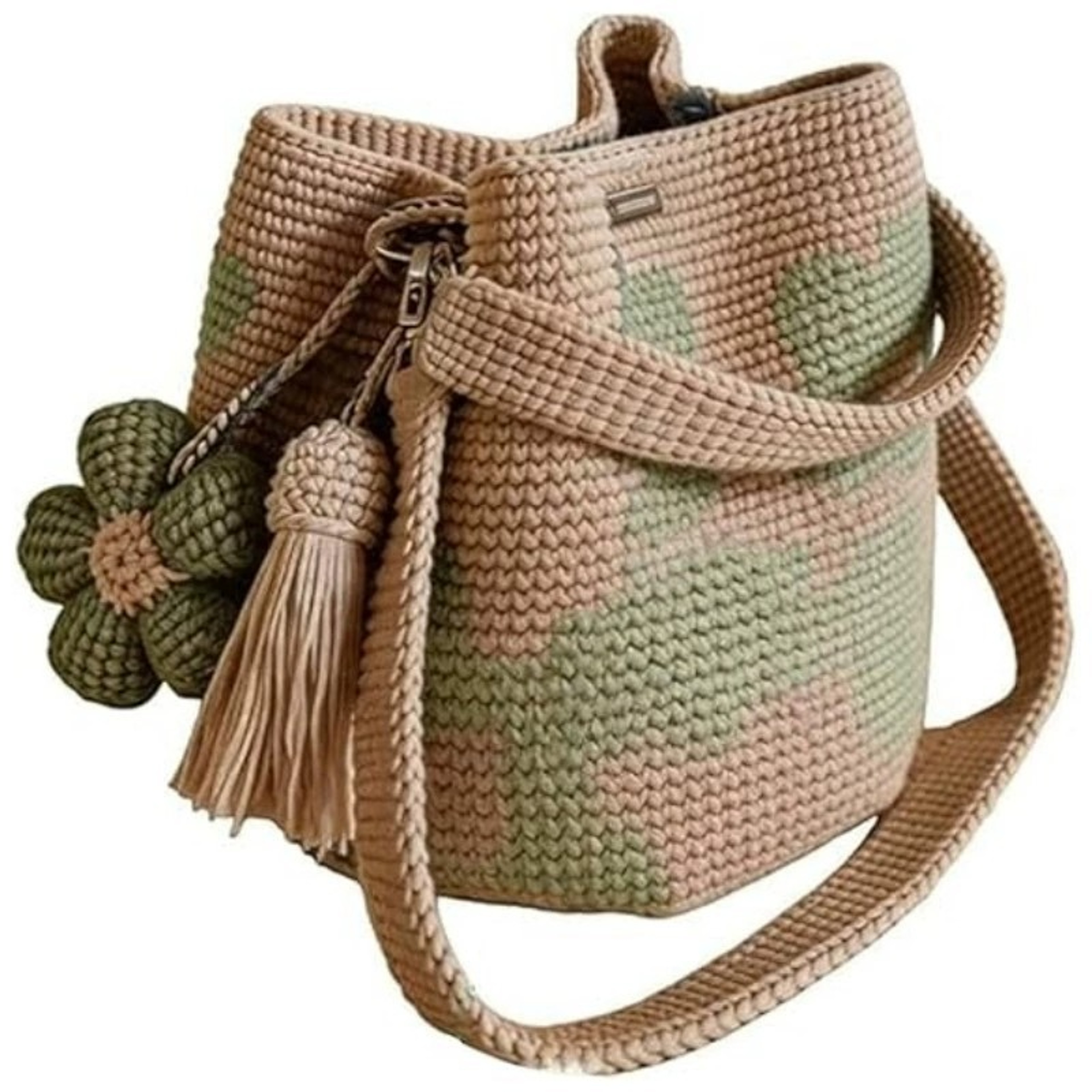 Aria Floral Crochet Tote Bag – view 5