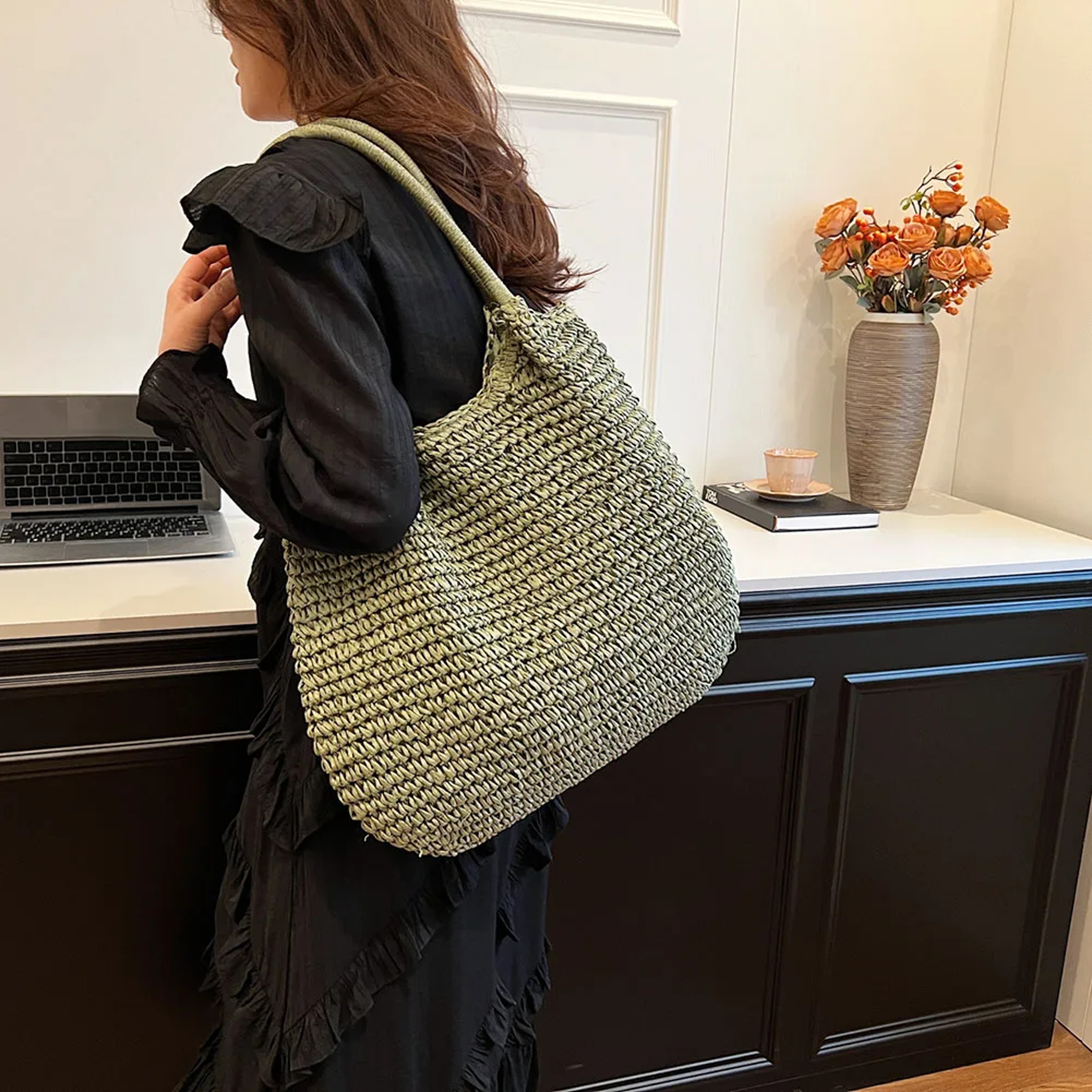 Women Straw Tote Handbag – view 4