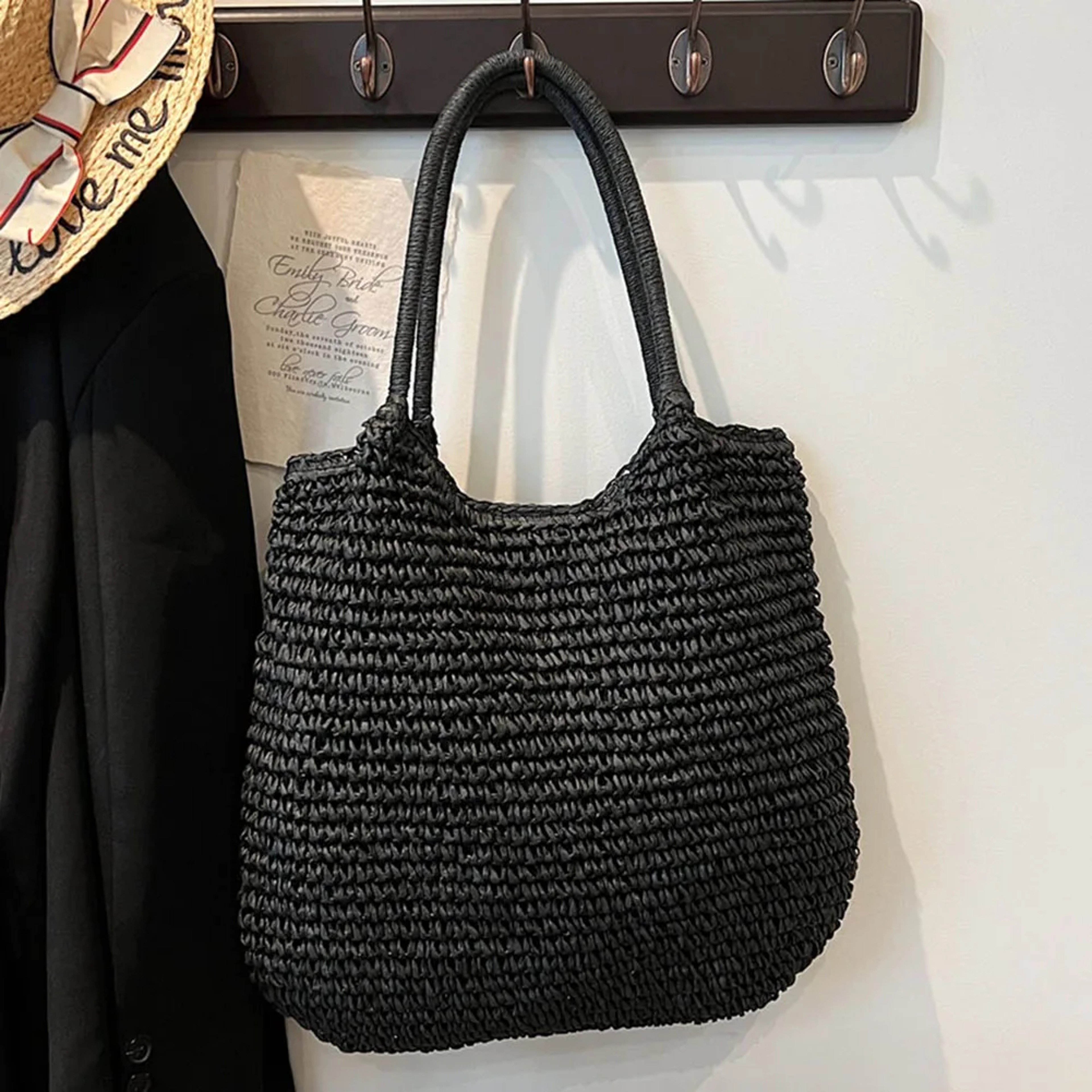 Women Straw Tote Handbag – view 9
