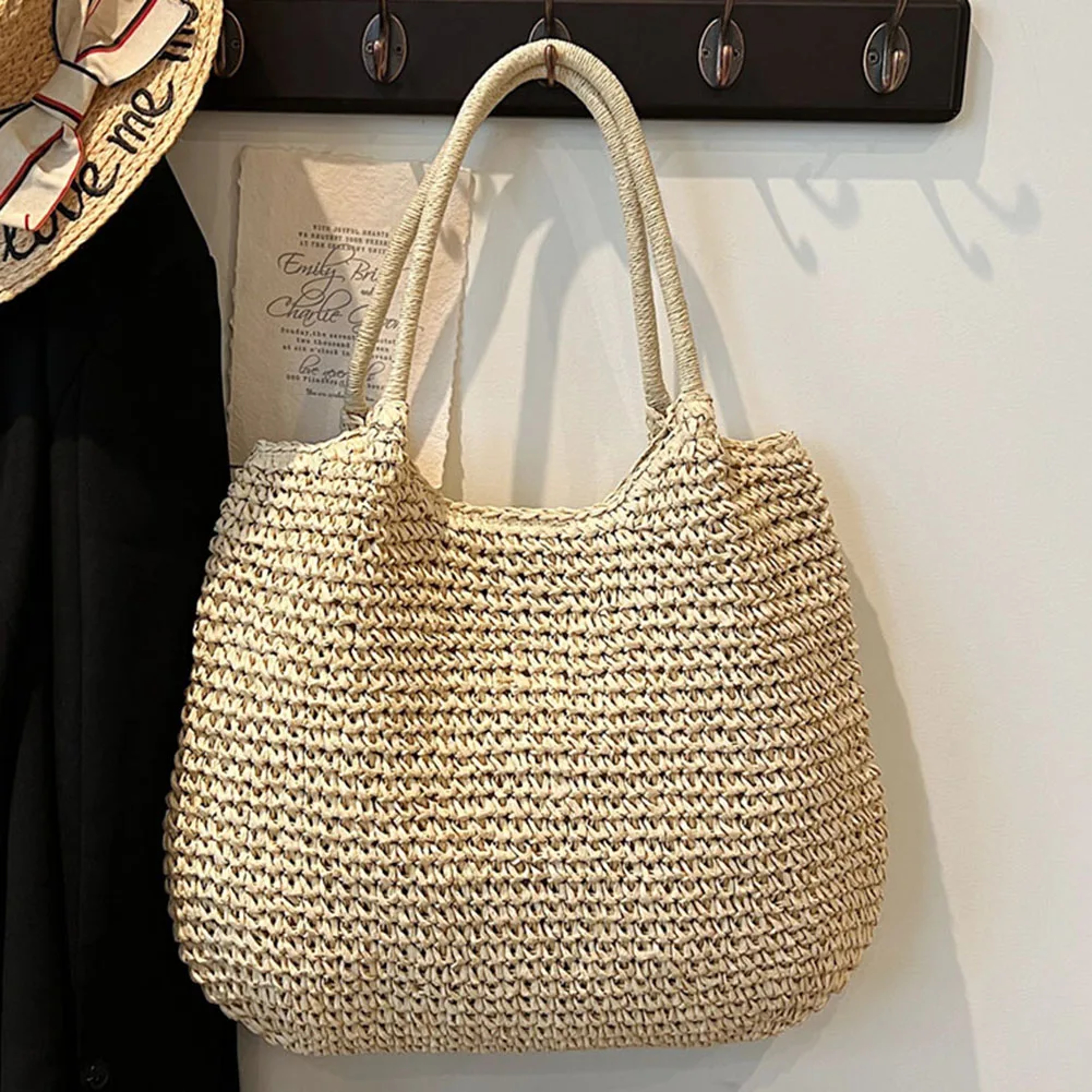 Women Straw Tote Handbag – view 10