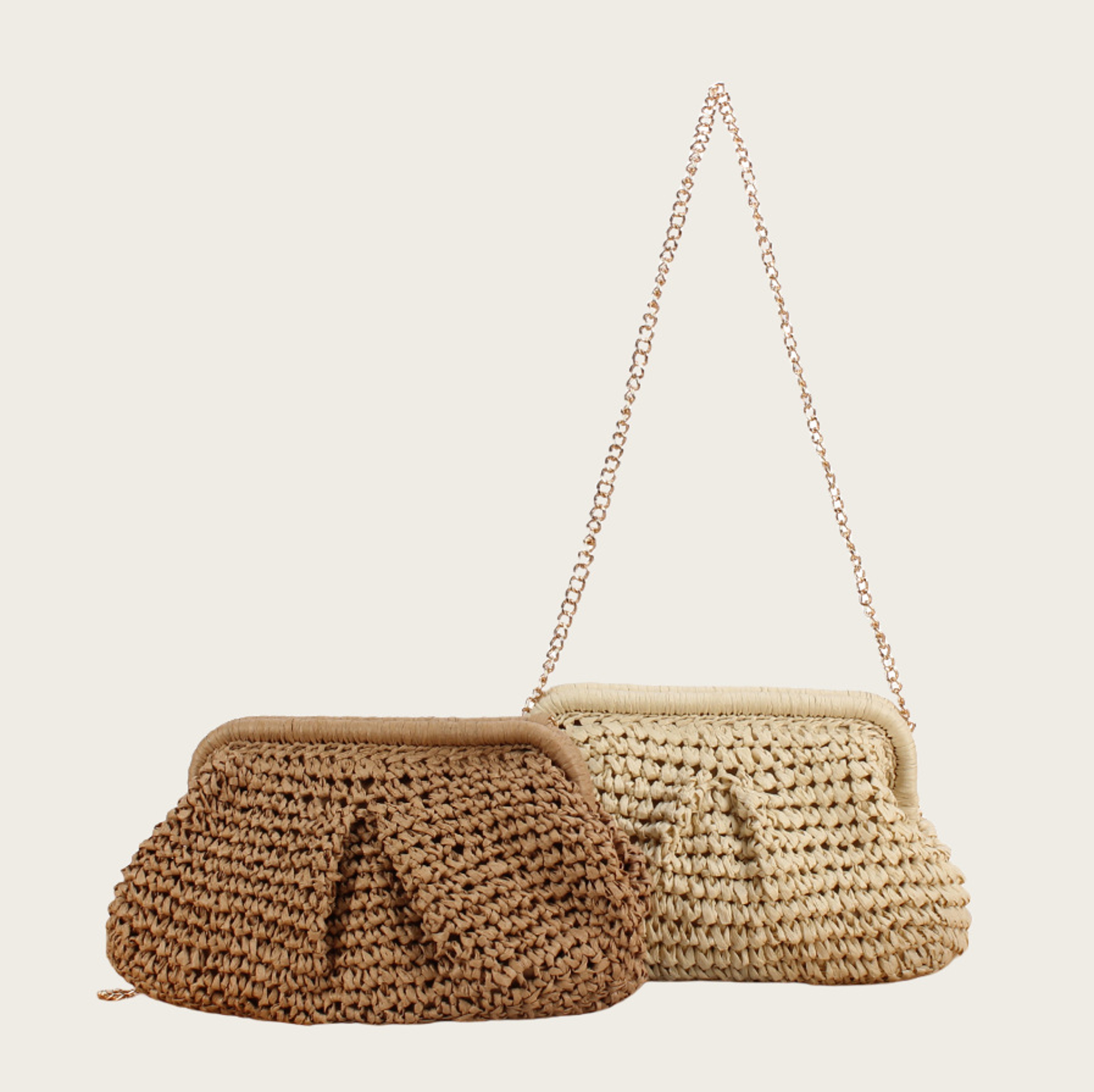 Chic Woven Straw Crossbody Bag for Summer Beach – view 1