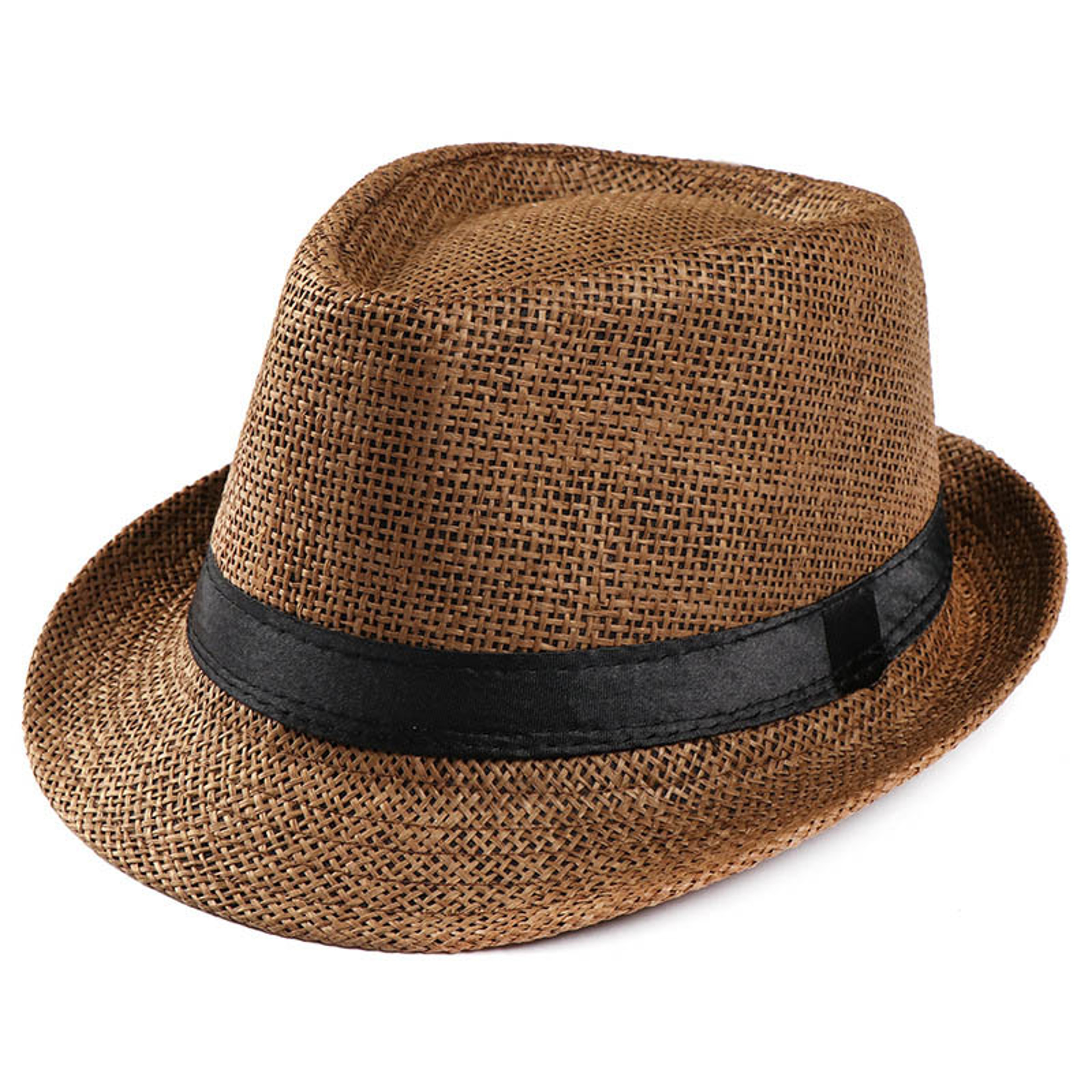 Classic Straw Fedora Sun Hat For Summer Beach And Outdoor Travel – view 8