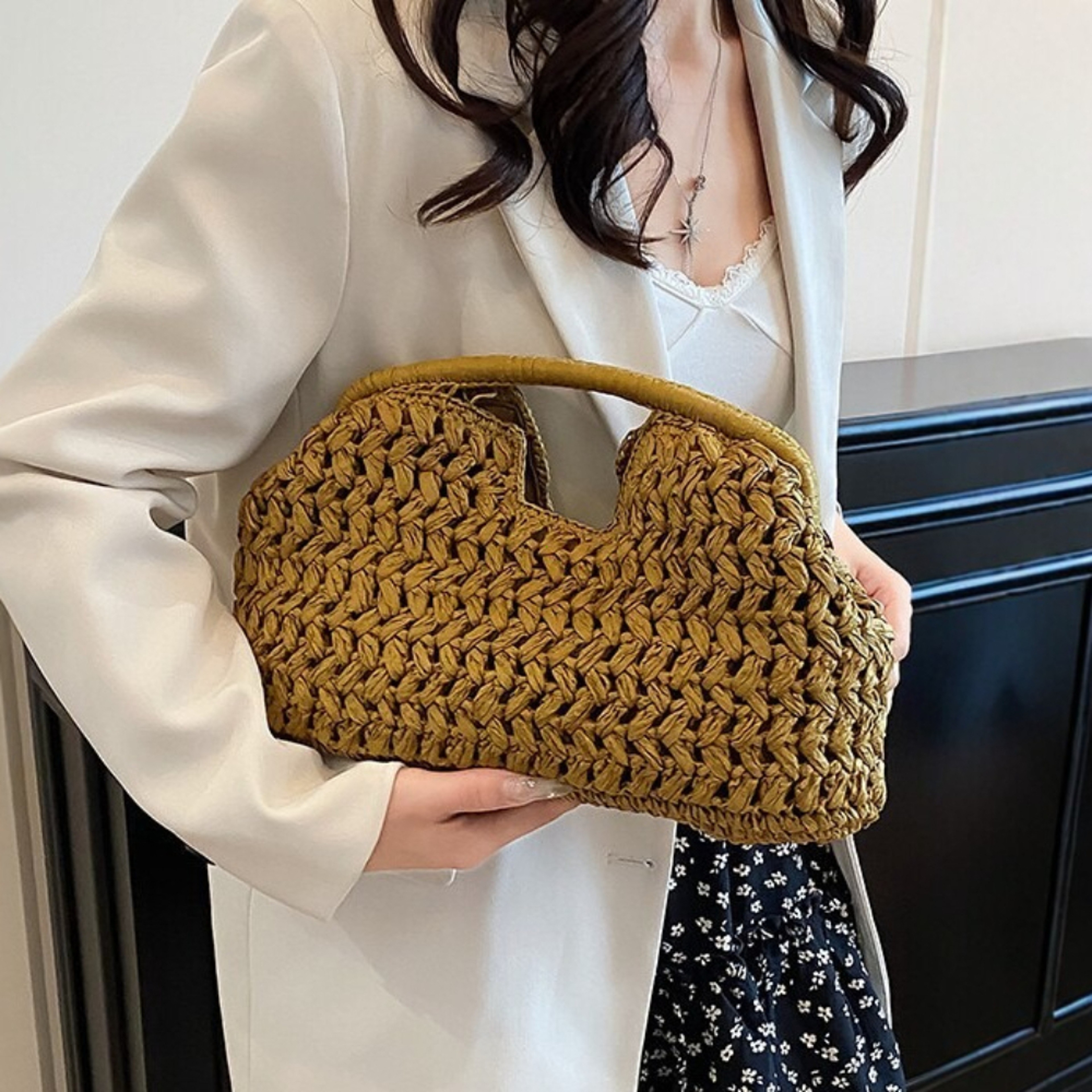 New Summer Beach Bag Woven Straw Tote Purse for Women – view 3