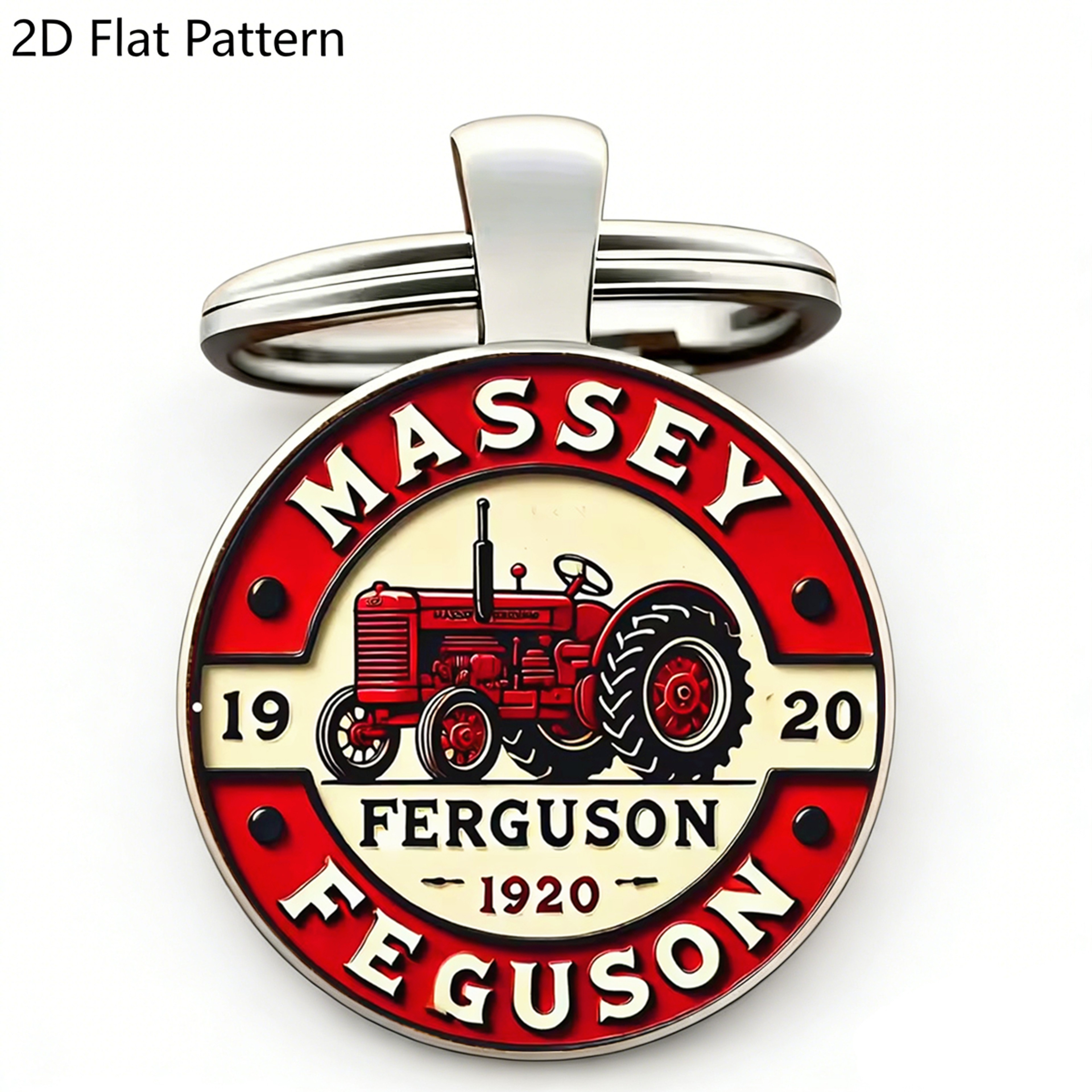 Vintage Farm Tractor Keychain – view 7