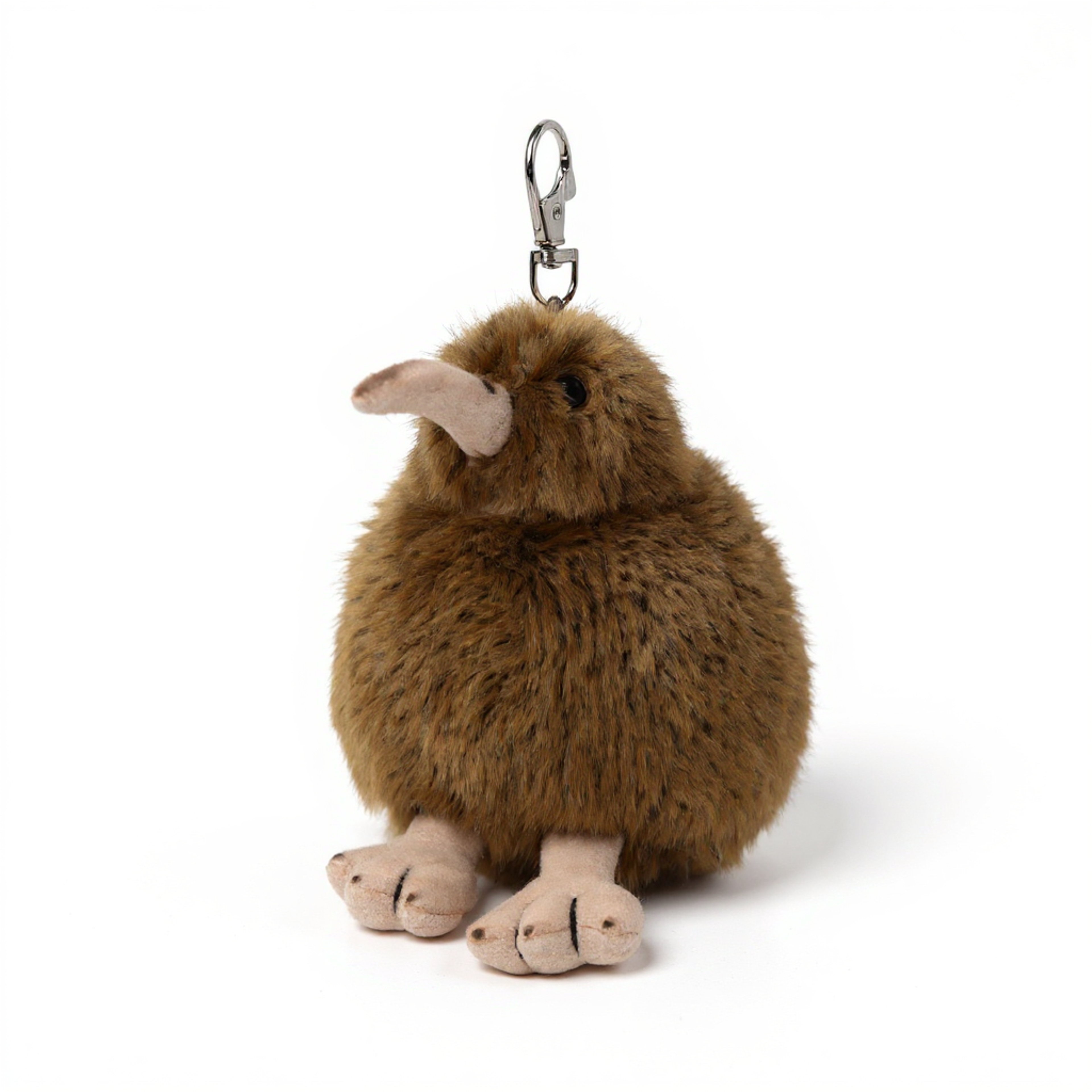 Fluffy Kiwi Bird Plush plush keychain and bag charm – view 7