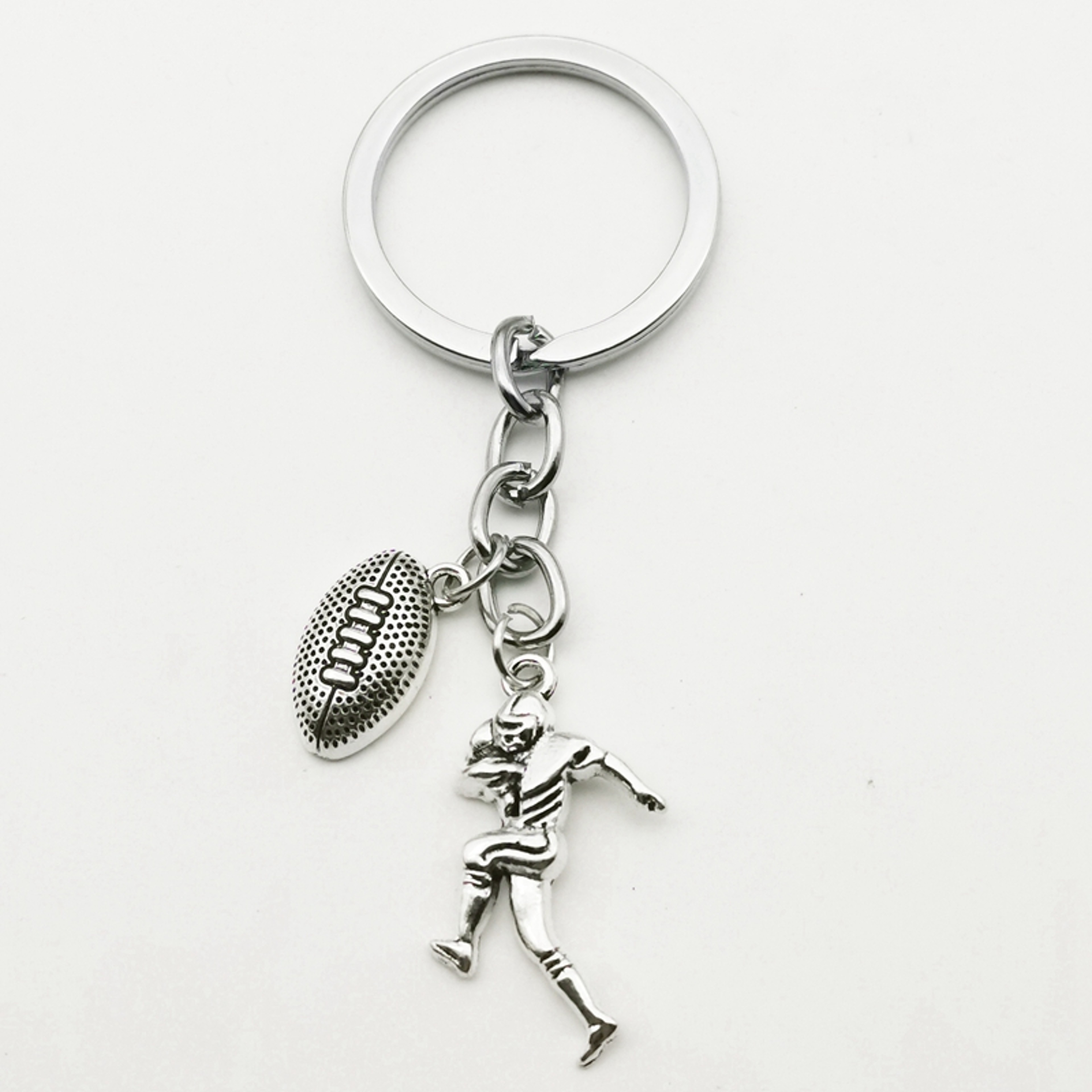Inspirational Football And Rugby Player Sports Keychain For Women And Sports Fans 1