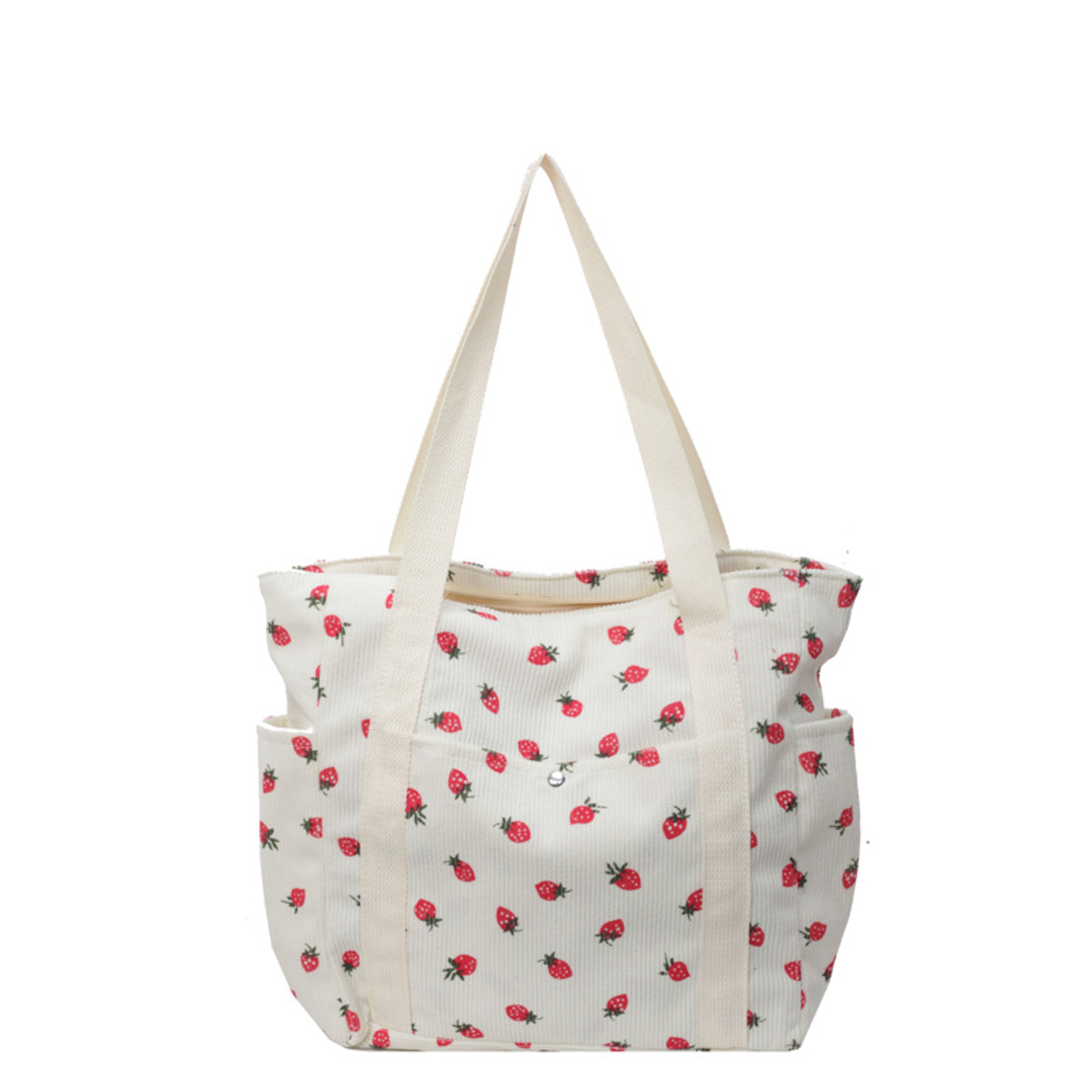 Strawberry Corduroy Tote Bag – view 8