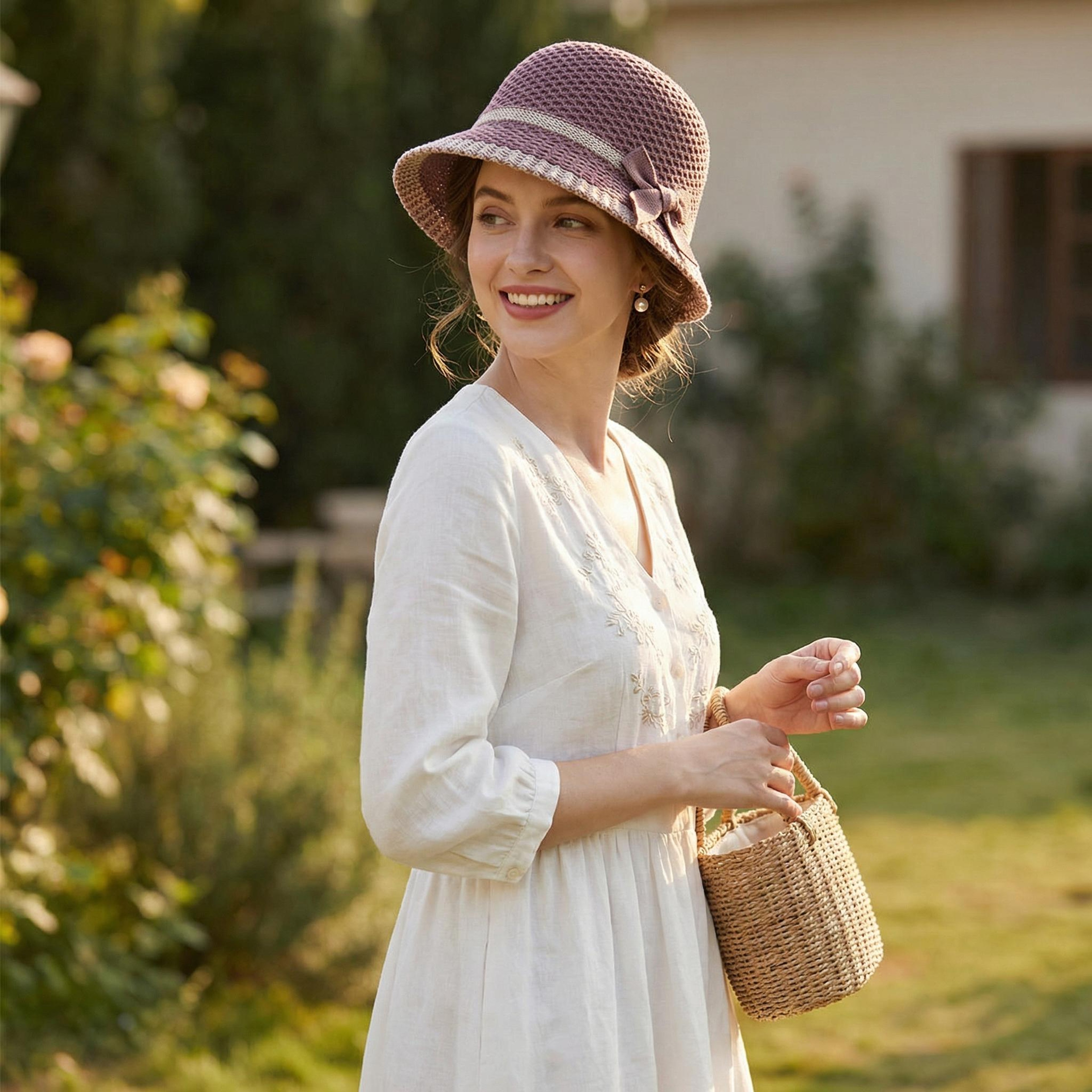 Chic Bow Sun Hat For Women 3