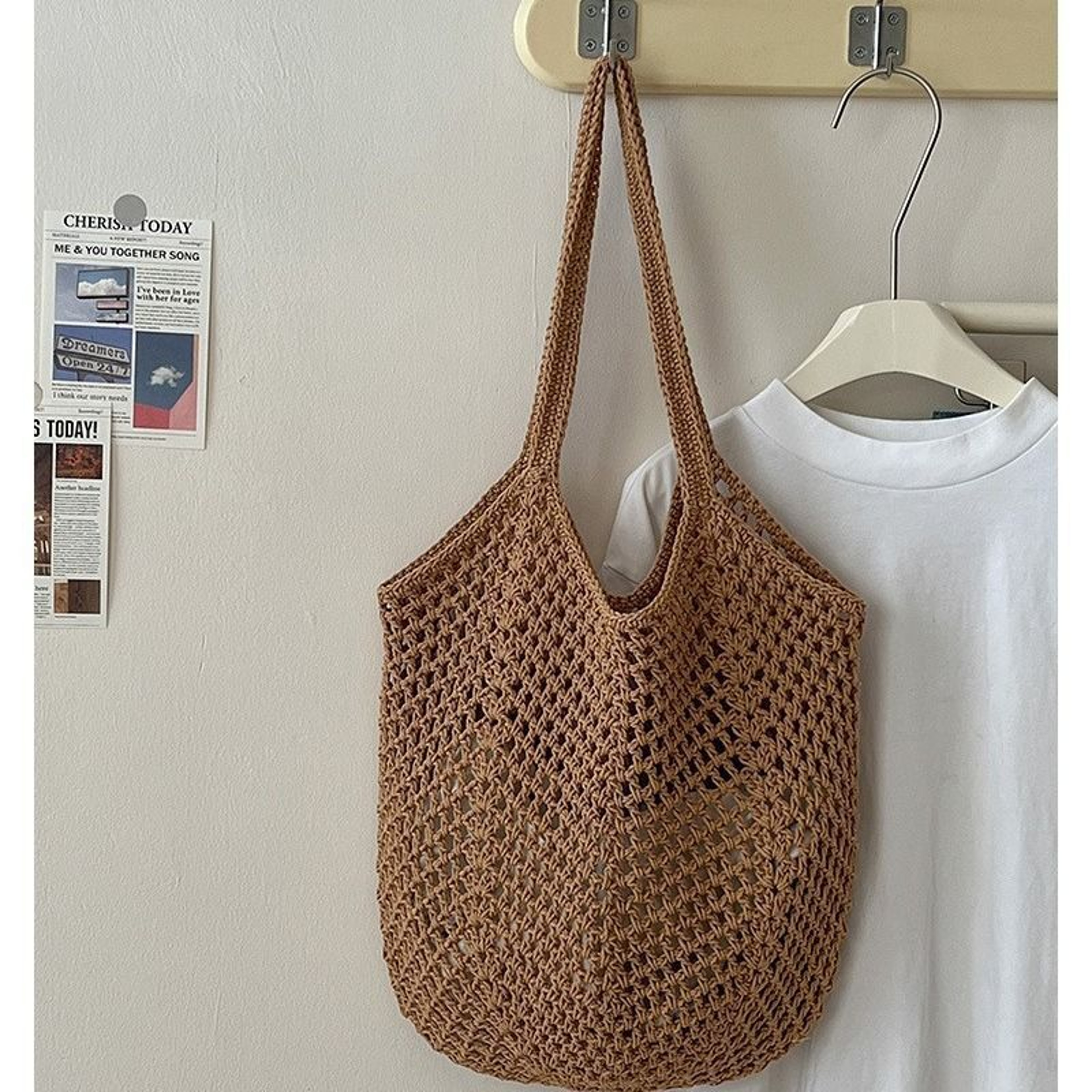 Handmade Cotton Woven Beach Tote Bag for Women – view 3
