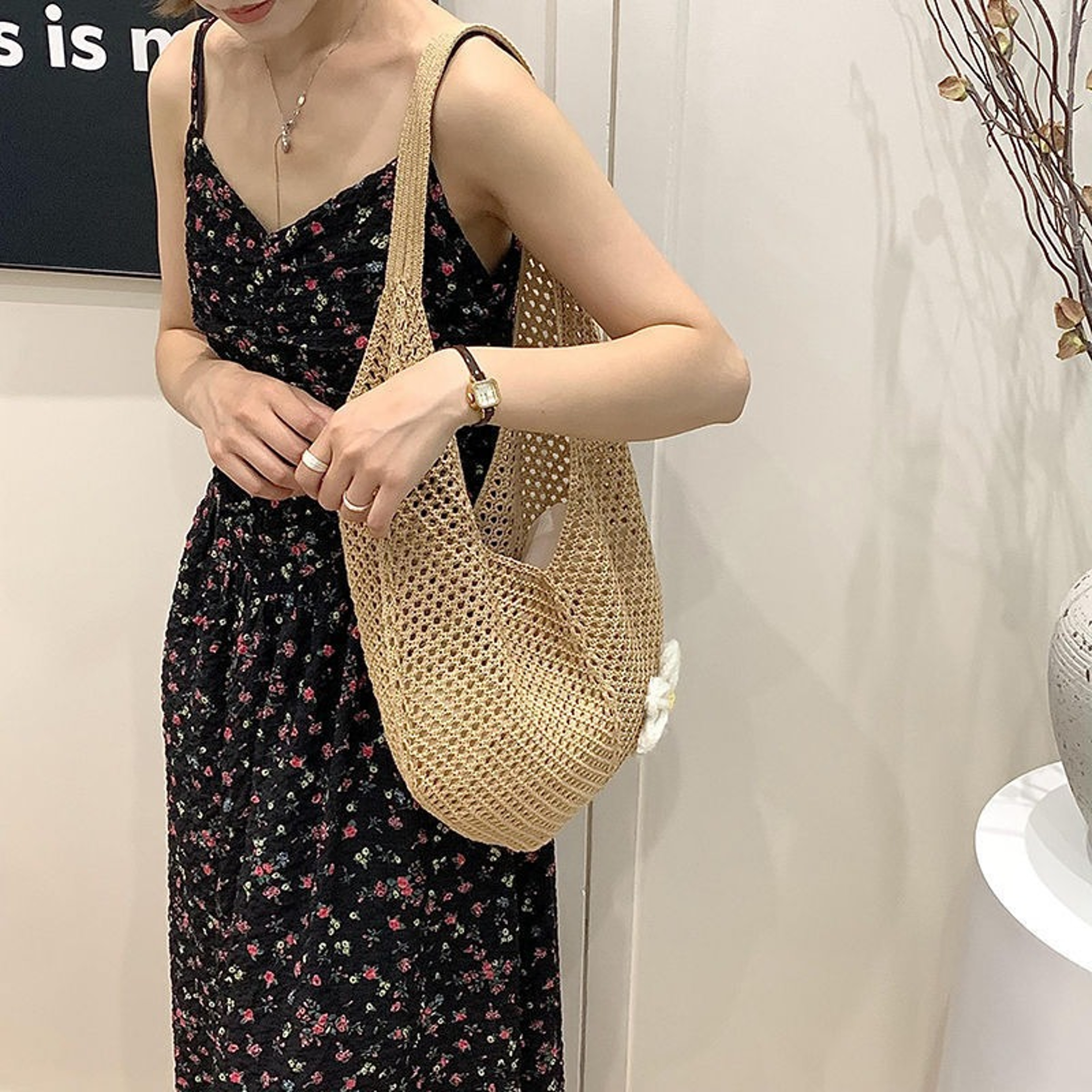 Chic Woven Straw Tote and Summer Beach Vacation Crossbody Bag – view 2