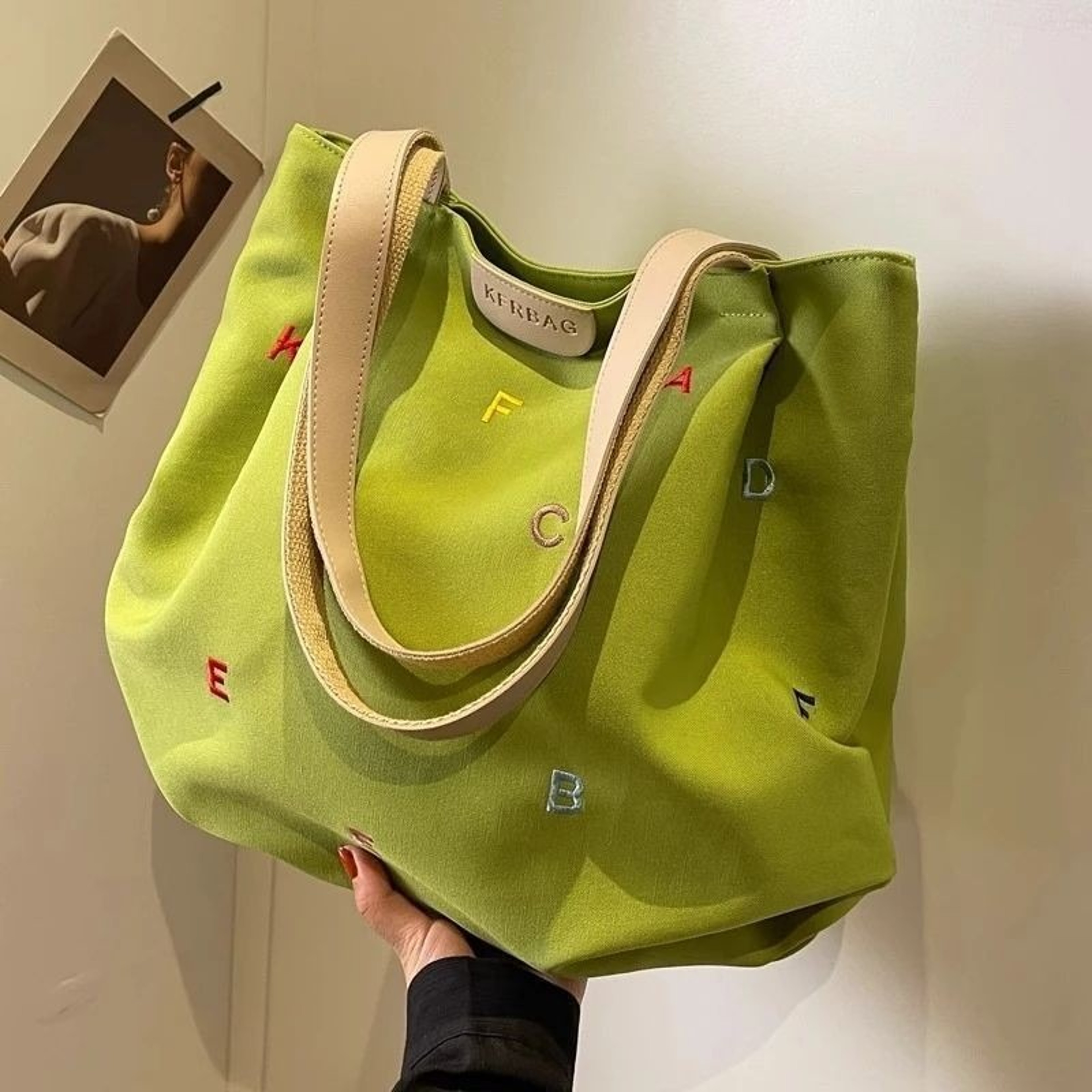 Embroidered Canvas Tote Bag – view 1