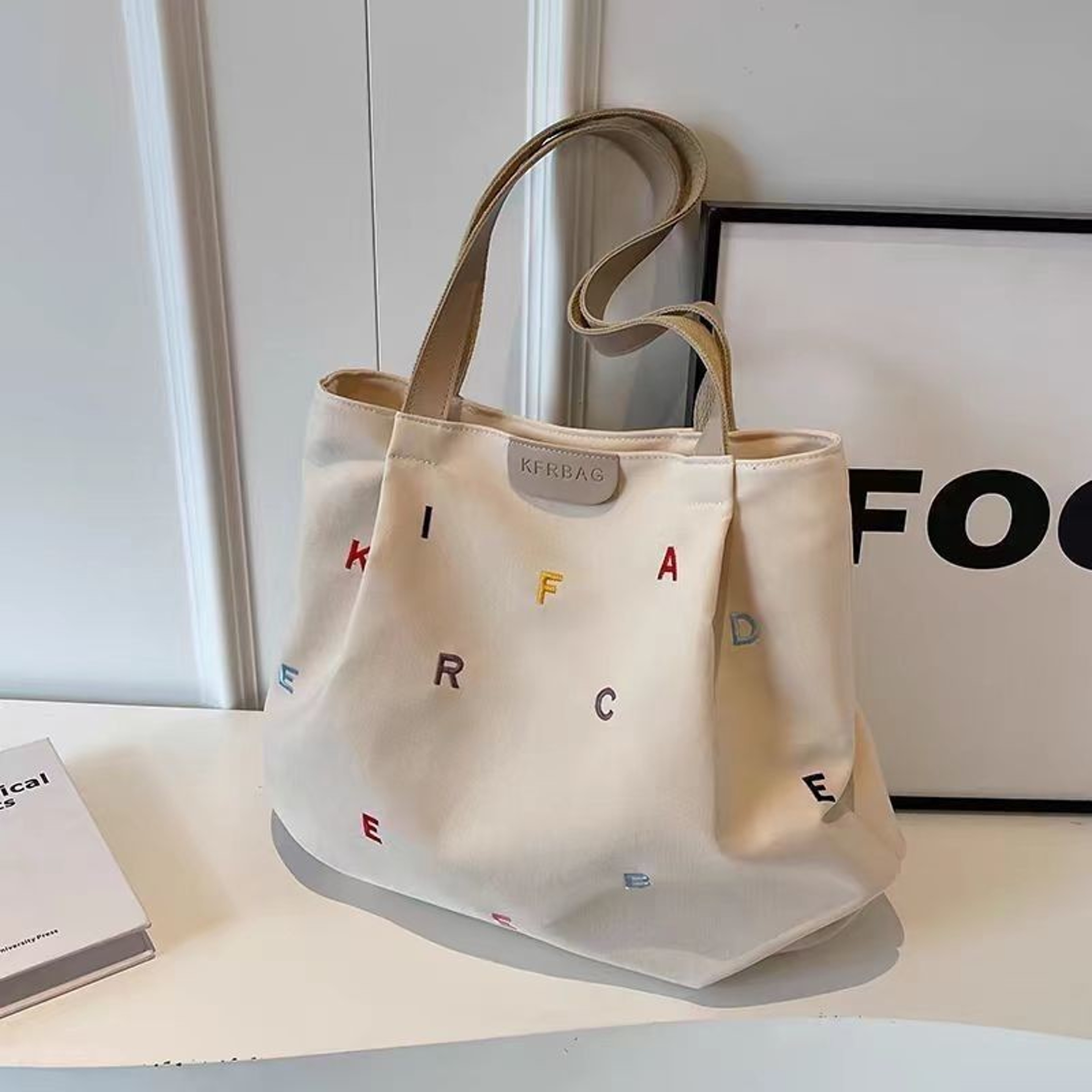 Embroidered Canvas Tote Bag – view 8