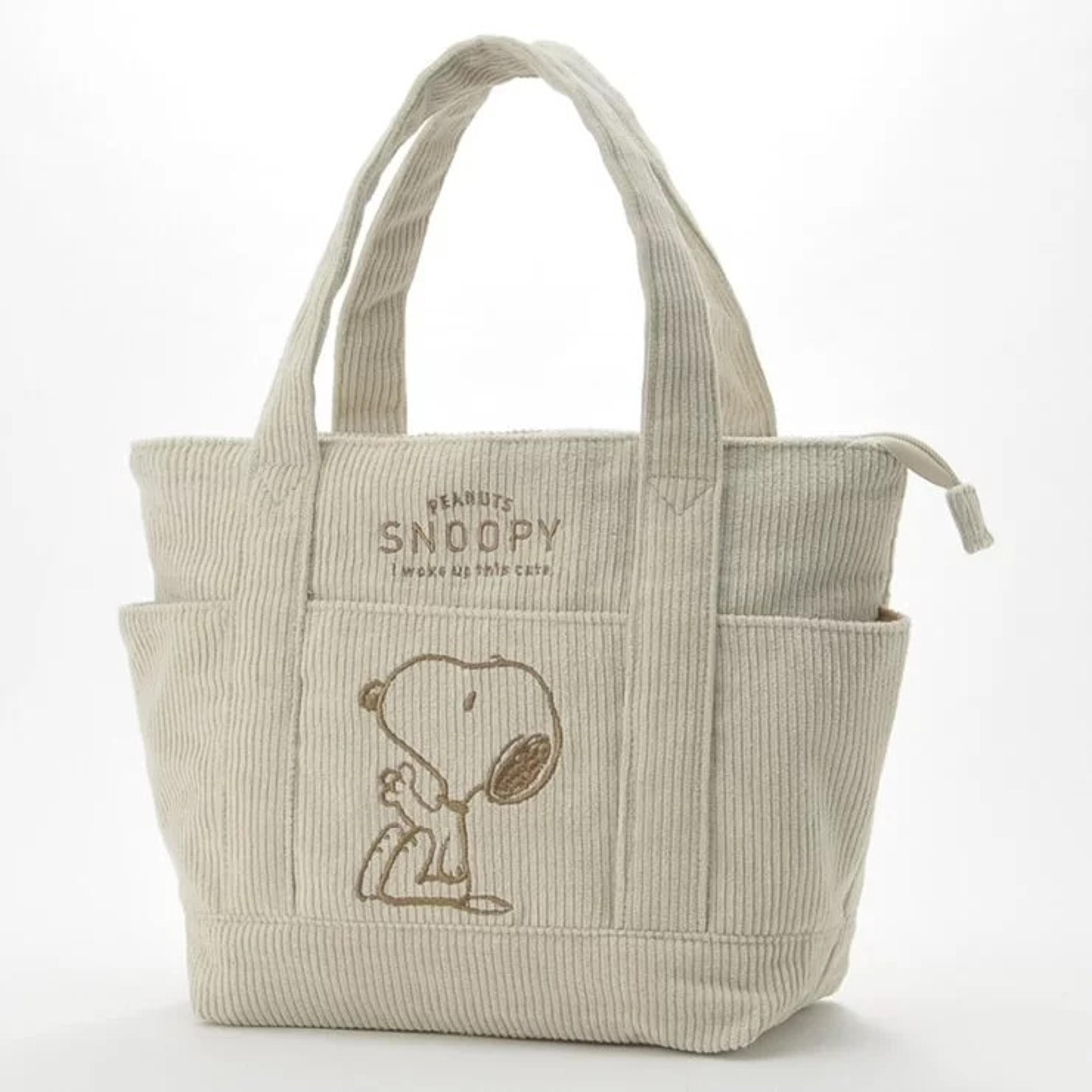 Snoopy Corduroy Tote Bag Embroidered Cartoon Handbag – view 9