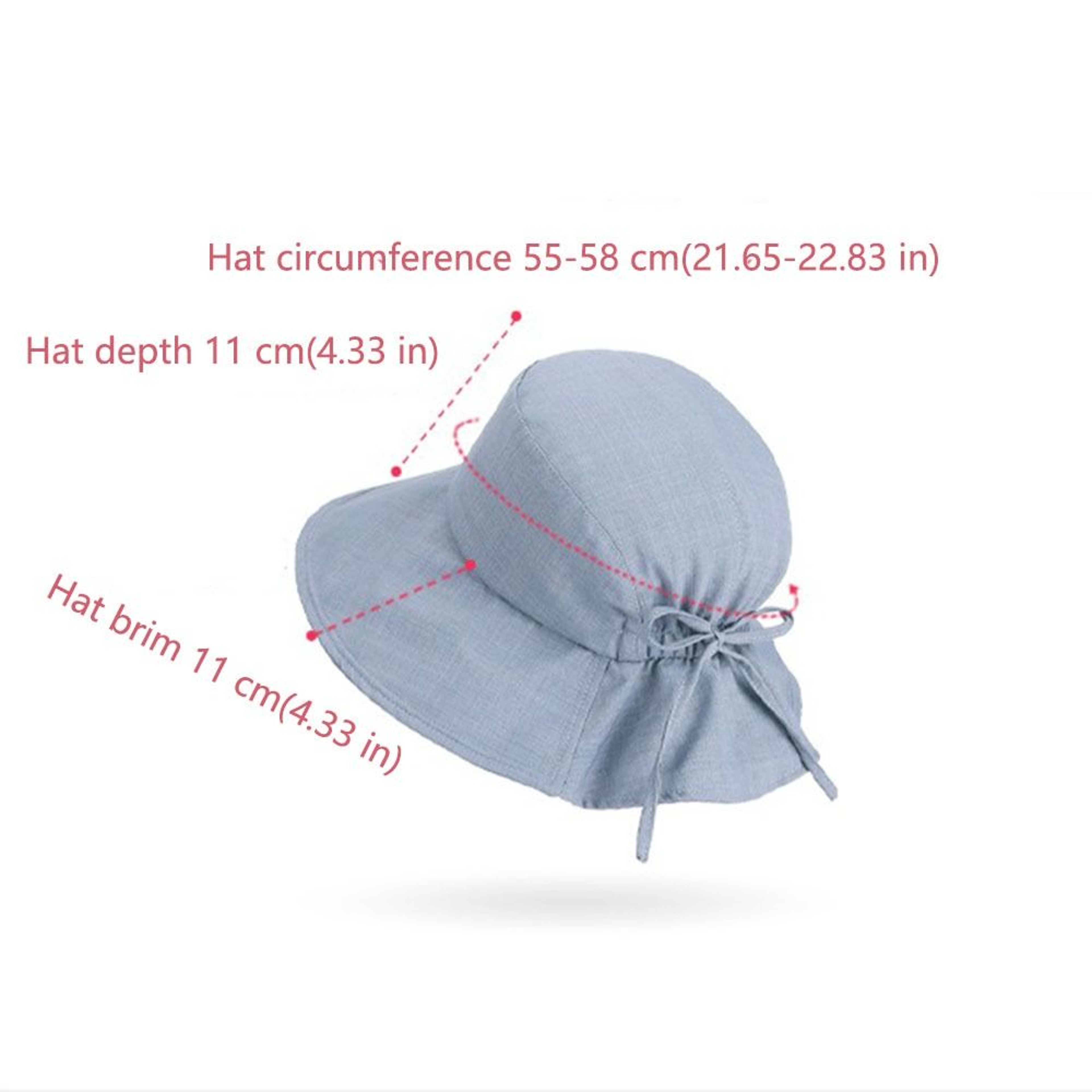 Women Wide Brim Bucket Hat AntiUV Summer Sun Hat With Bowknot 4