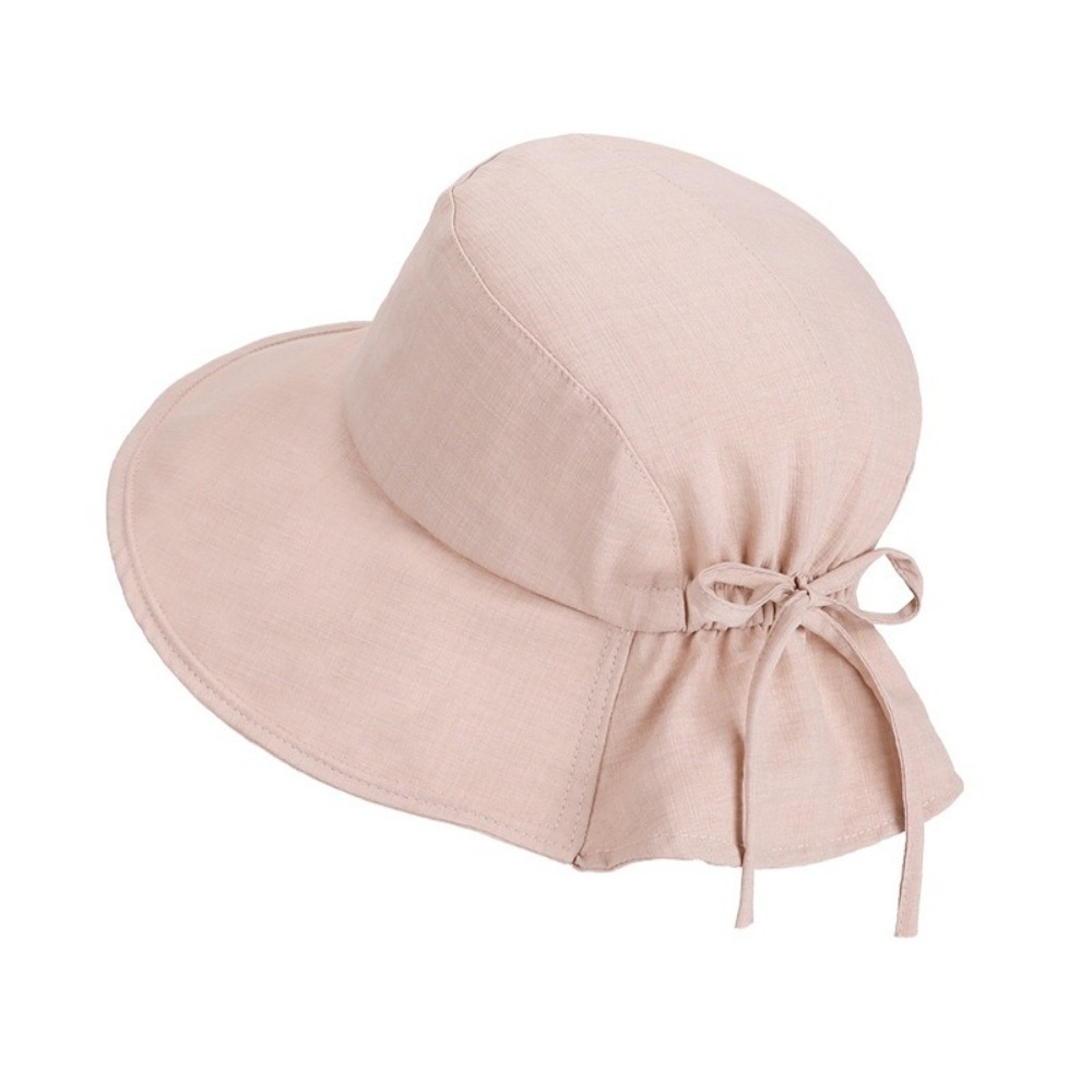 Women Wide Brim Bucket Hat AntiUV Summer Sun Hat With Bowknot 7