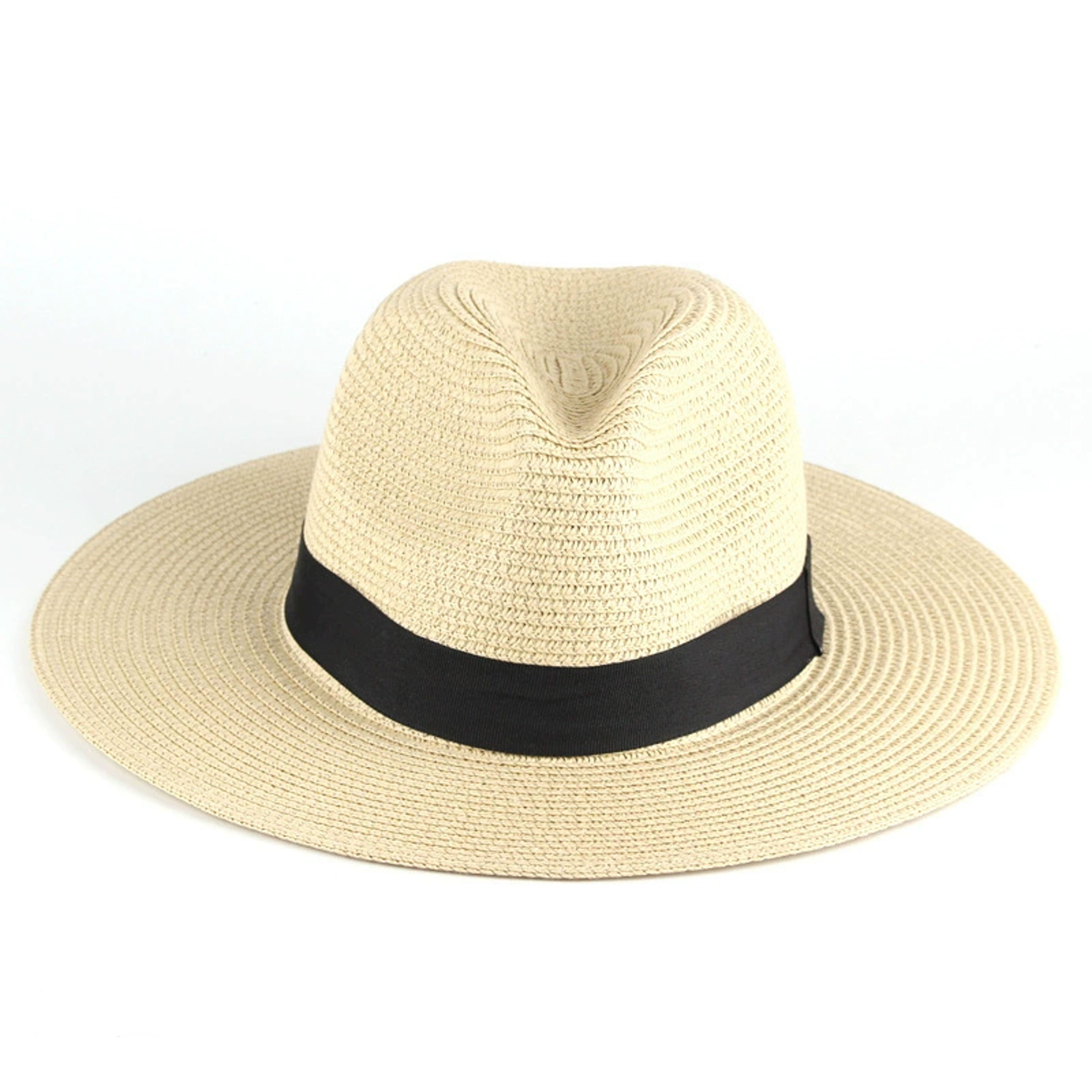 Classic Straw Fedora Beach Sun Hat for Men and Women – view 7