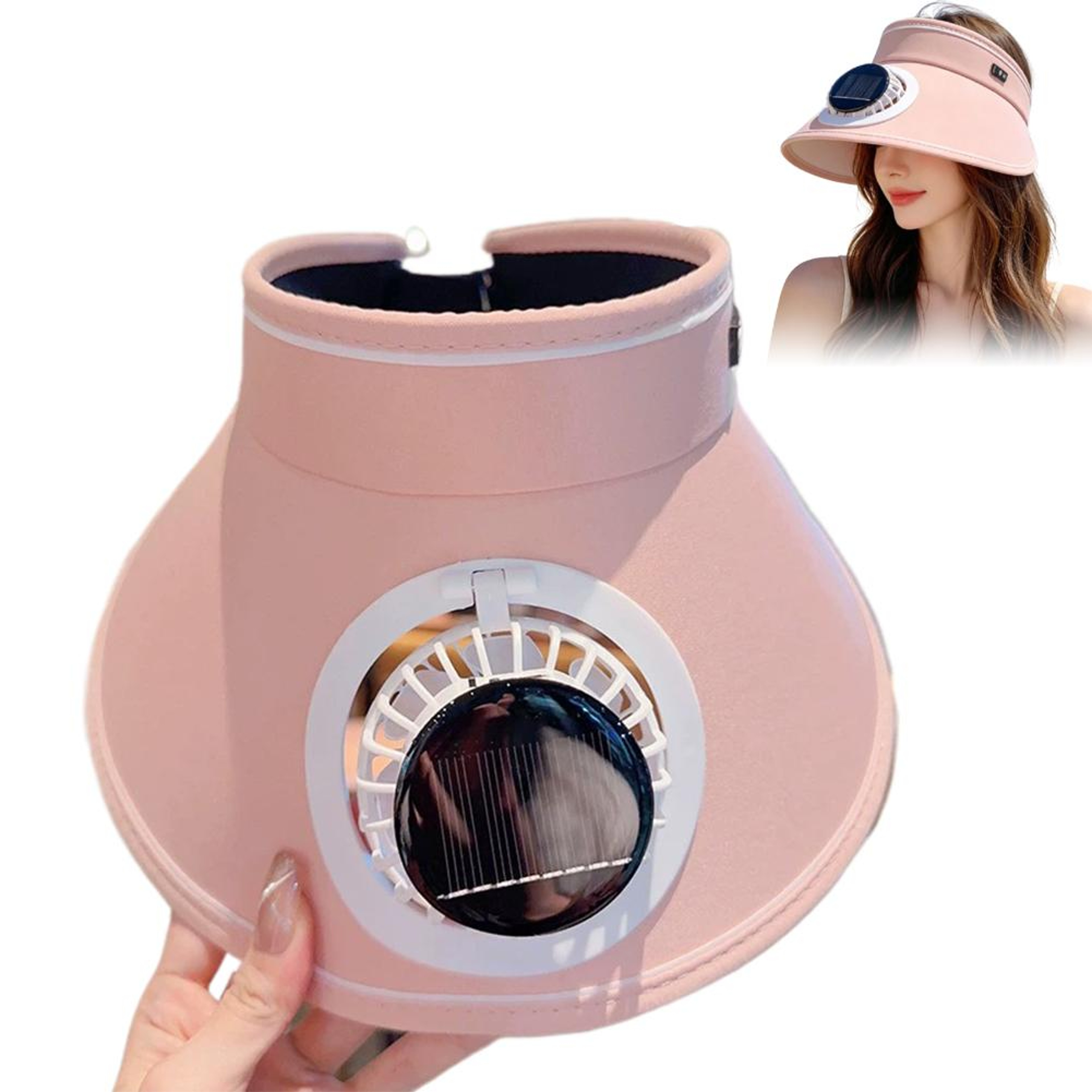 Cooling Sun Hat With Fan And Adjustable Airflow For Outdoor Comfort 6