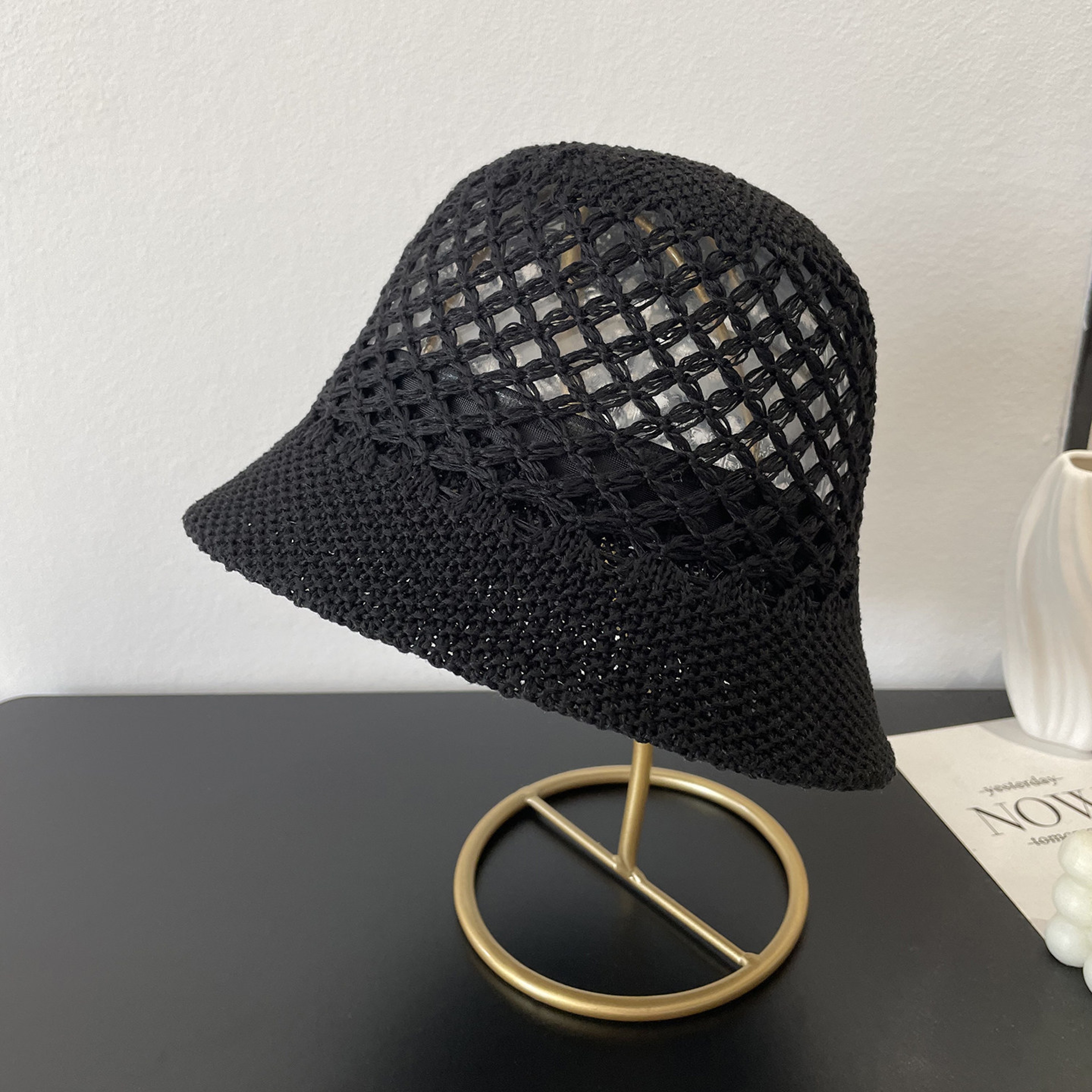 Summer Breathable Woven Sun Hat – view 8