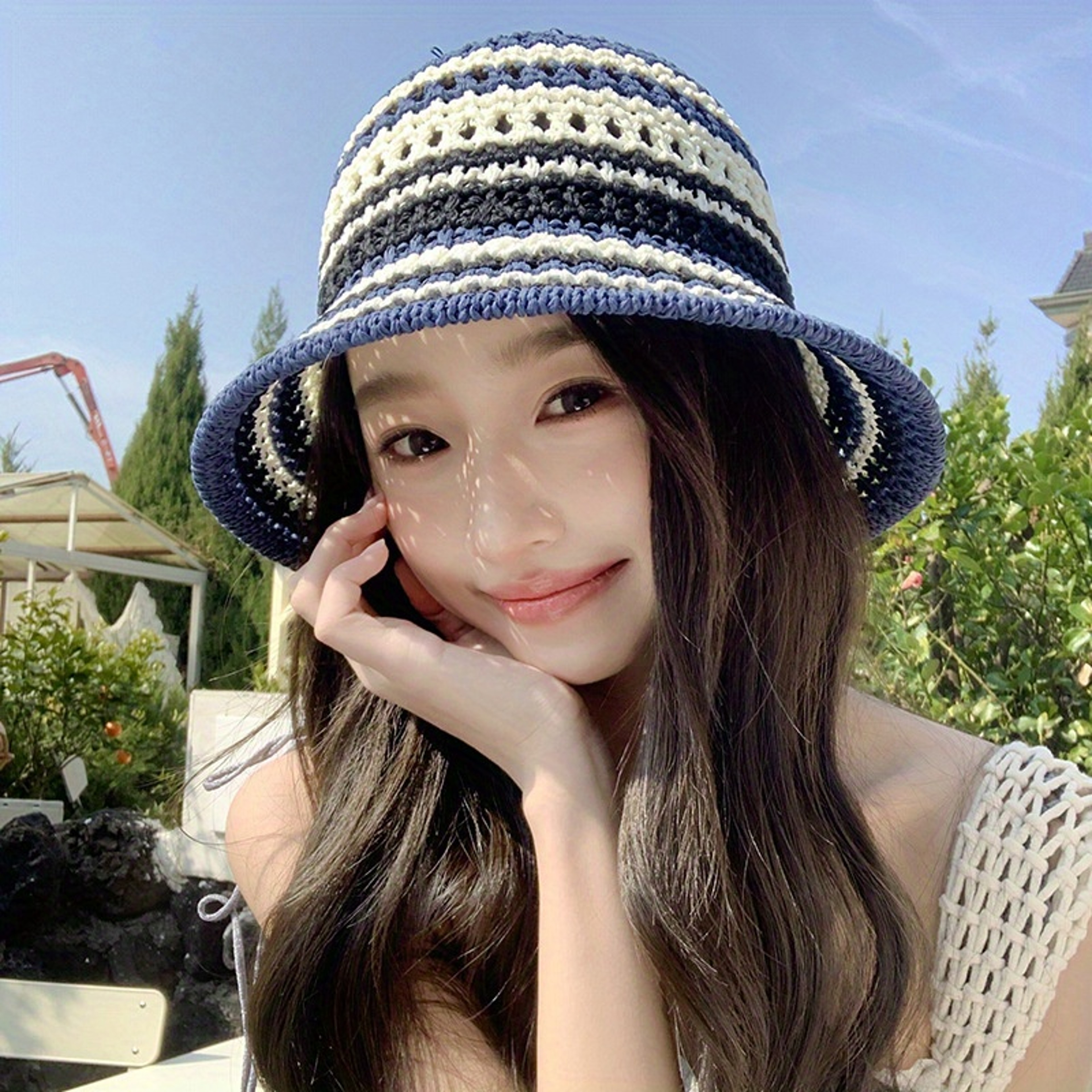 Bohemian Knit Sun Hat – view 10