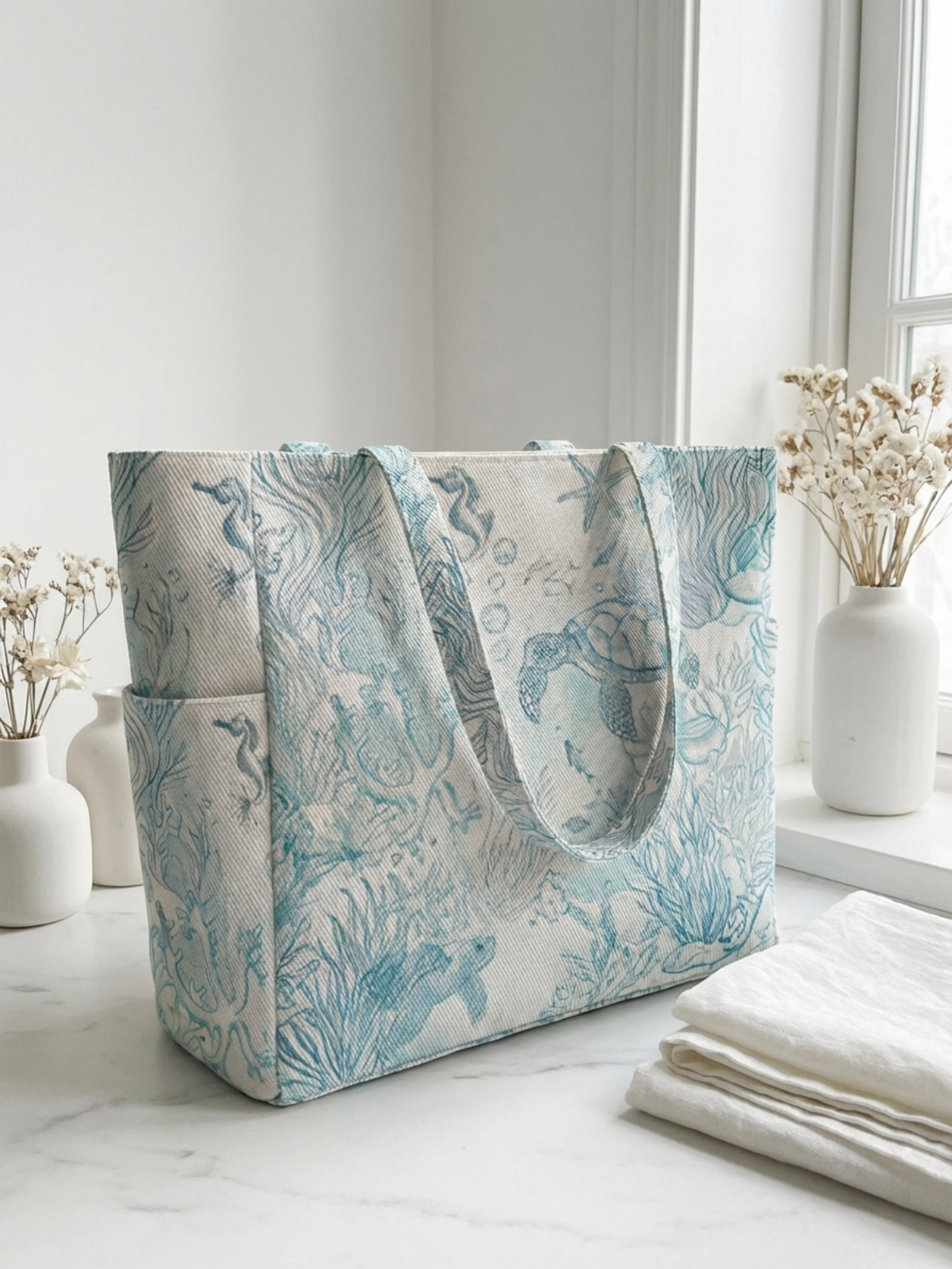 Marine Life Canvas Tote Bag – view 9