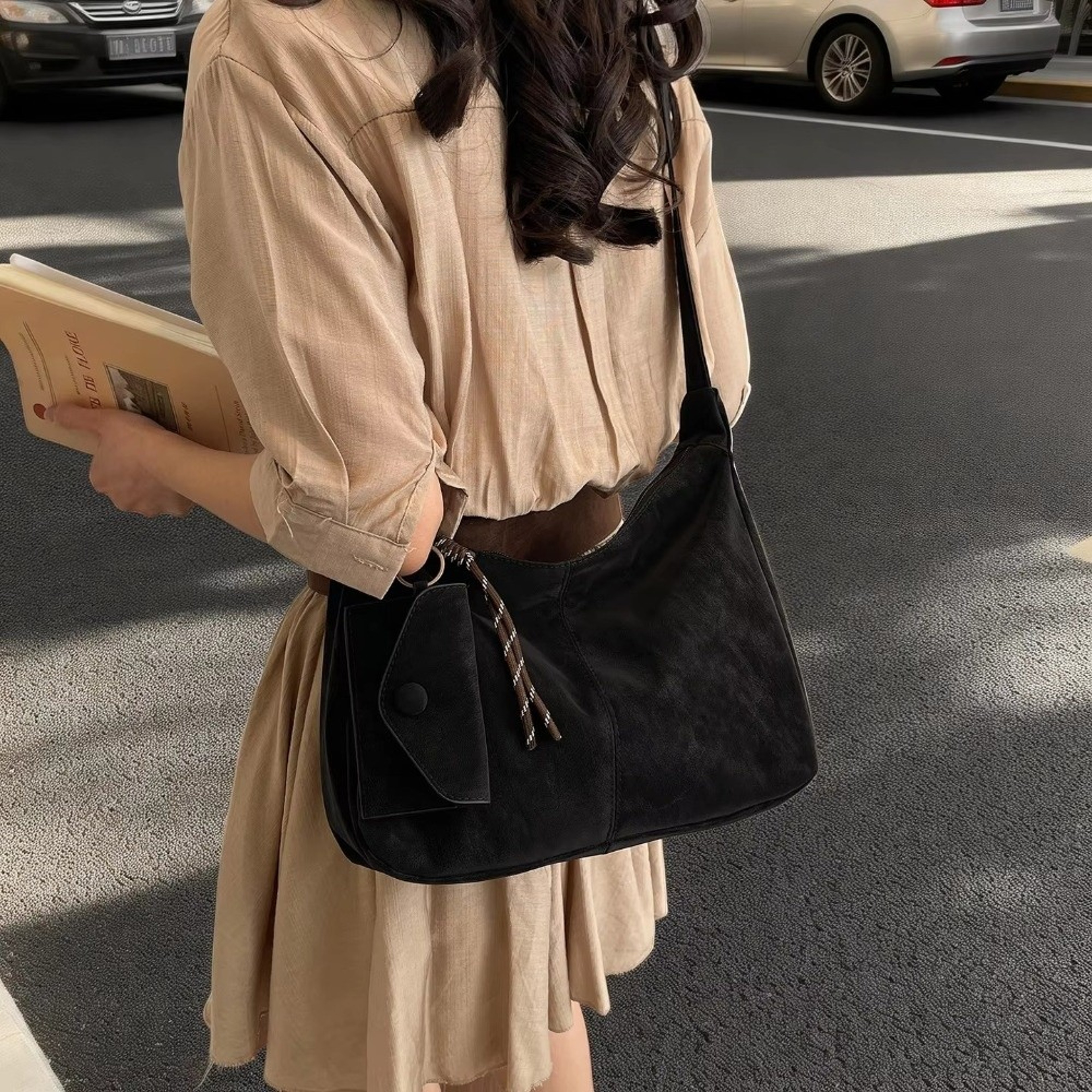 Aria Soft Leather Tote and Crossbody Bag – view 3