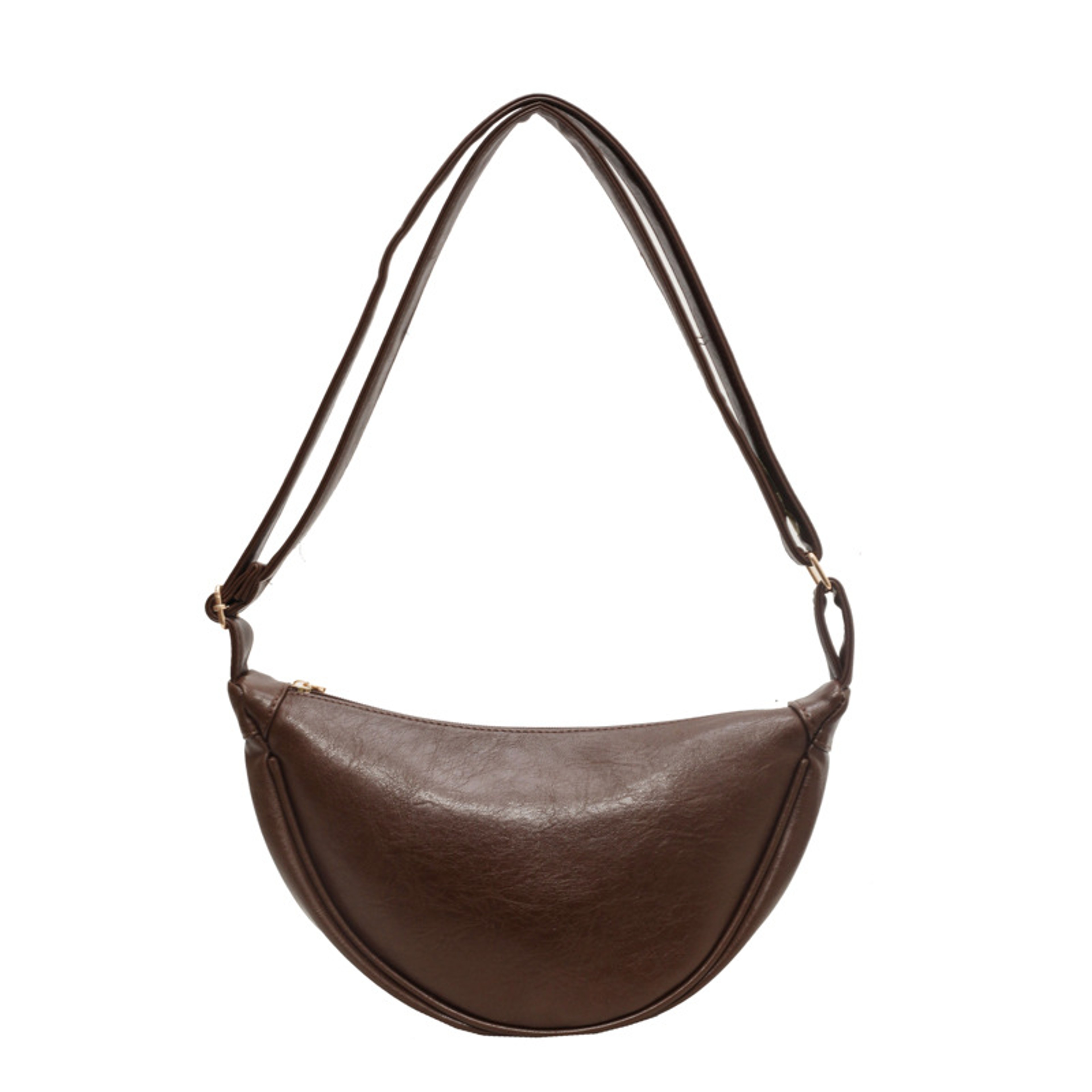 Classic PU Leather Half Moon Shoulder Bag – view 5