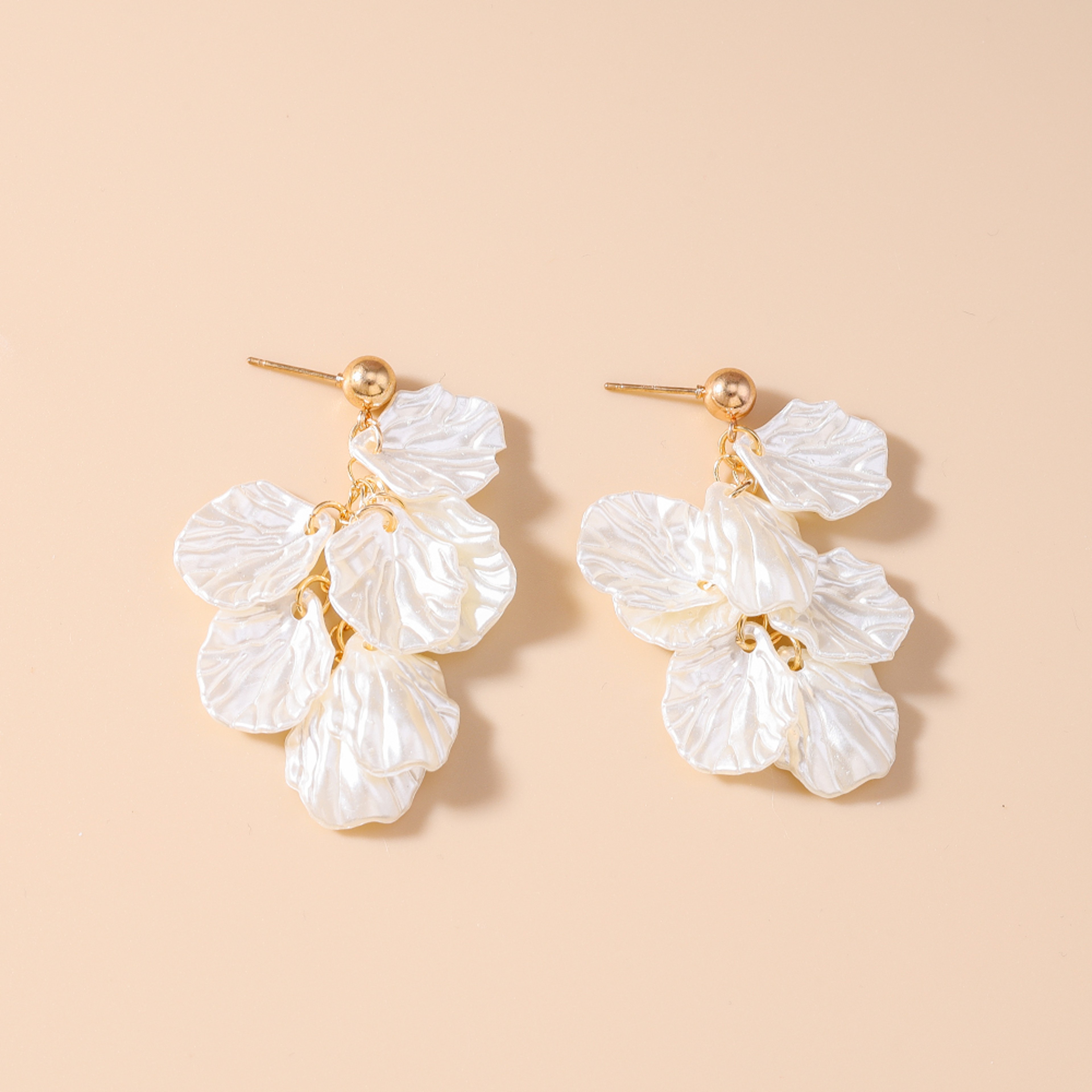 Aihua Fashion White Shell Summer Beach Dangle Earrings For Women And Girls 4