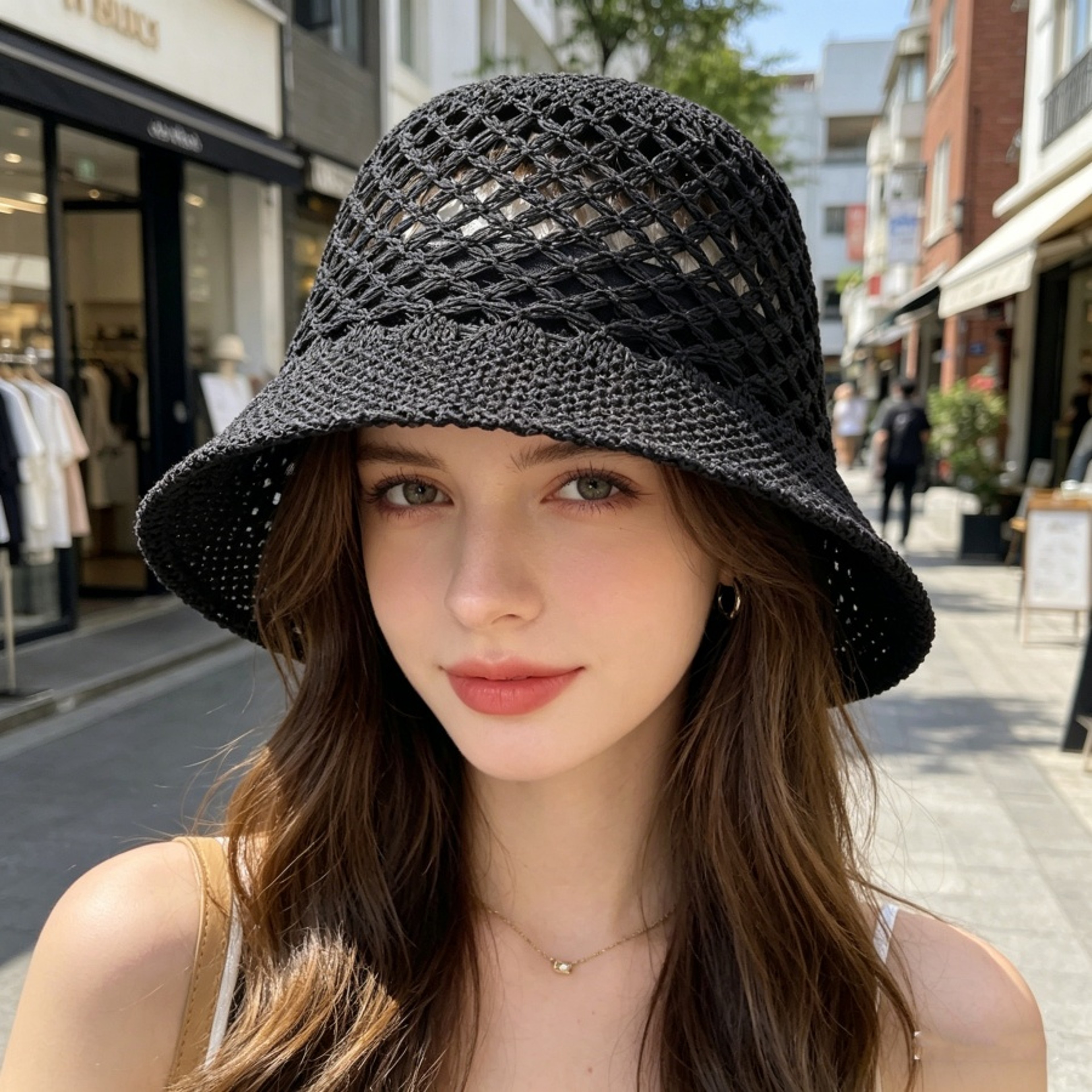 Breathable Mesh Sun Hat for Women Summer Bucket Hat UV Protection – view 5