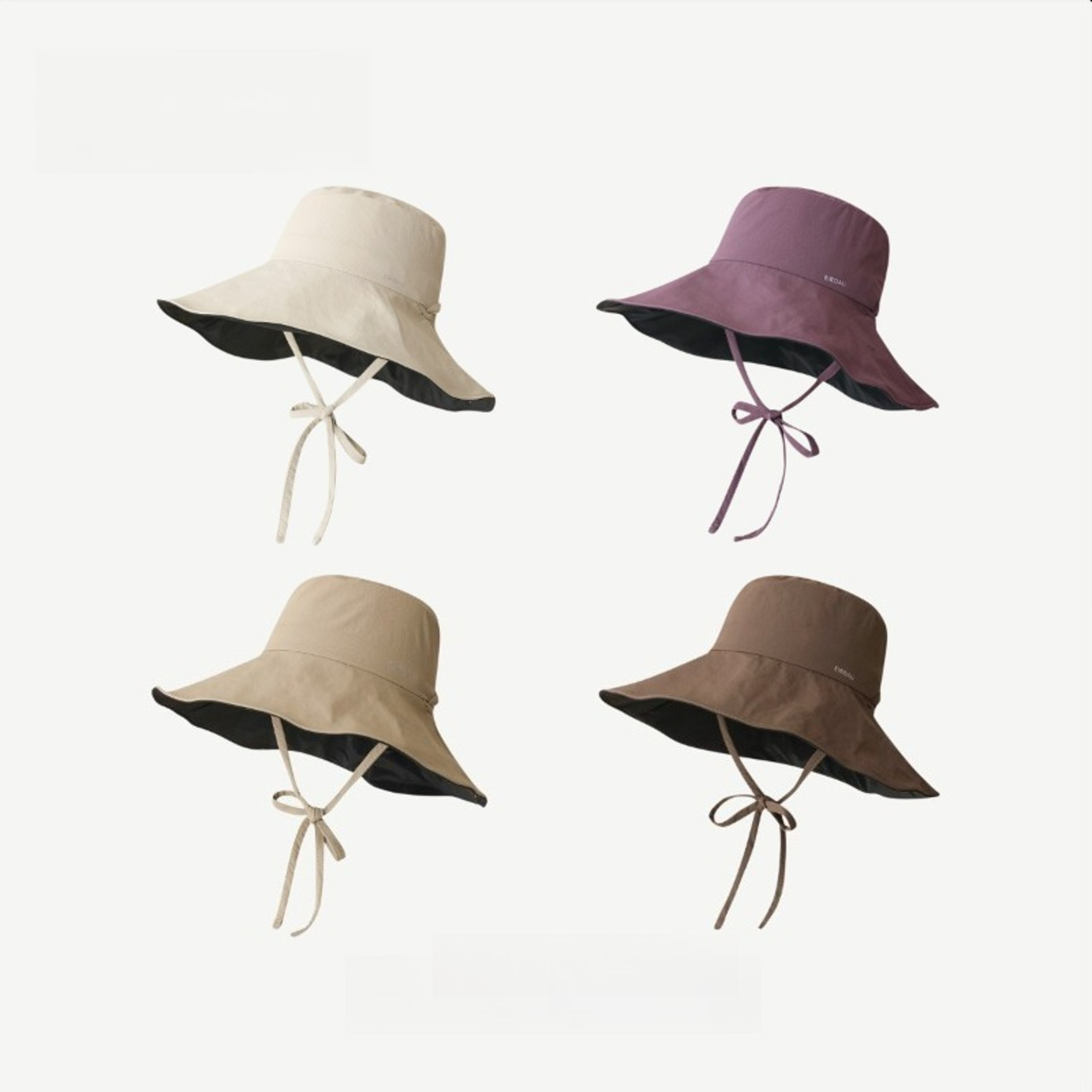 Womens Frayed Brim Sun Hat with Adjustable Chin Strap – view 2