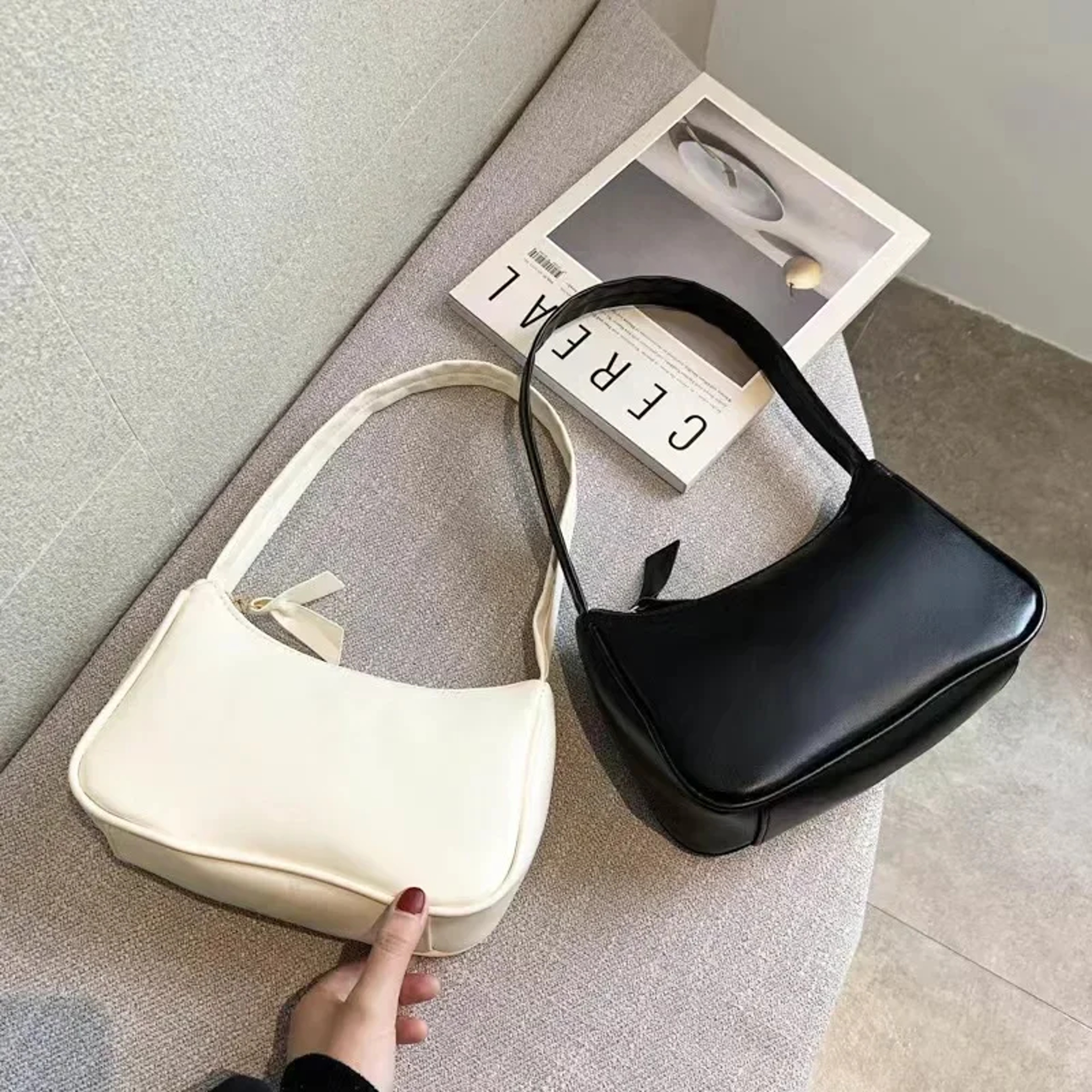 Retro Soft PU Leather Underarm Shoulder Bag – view 1