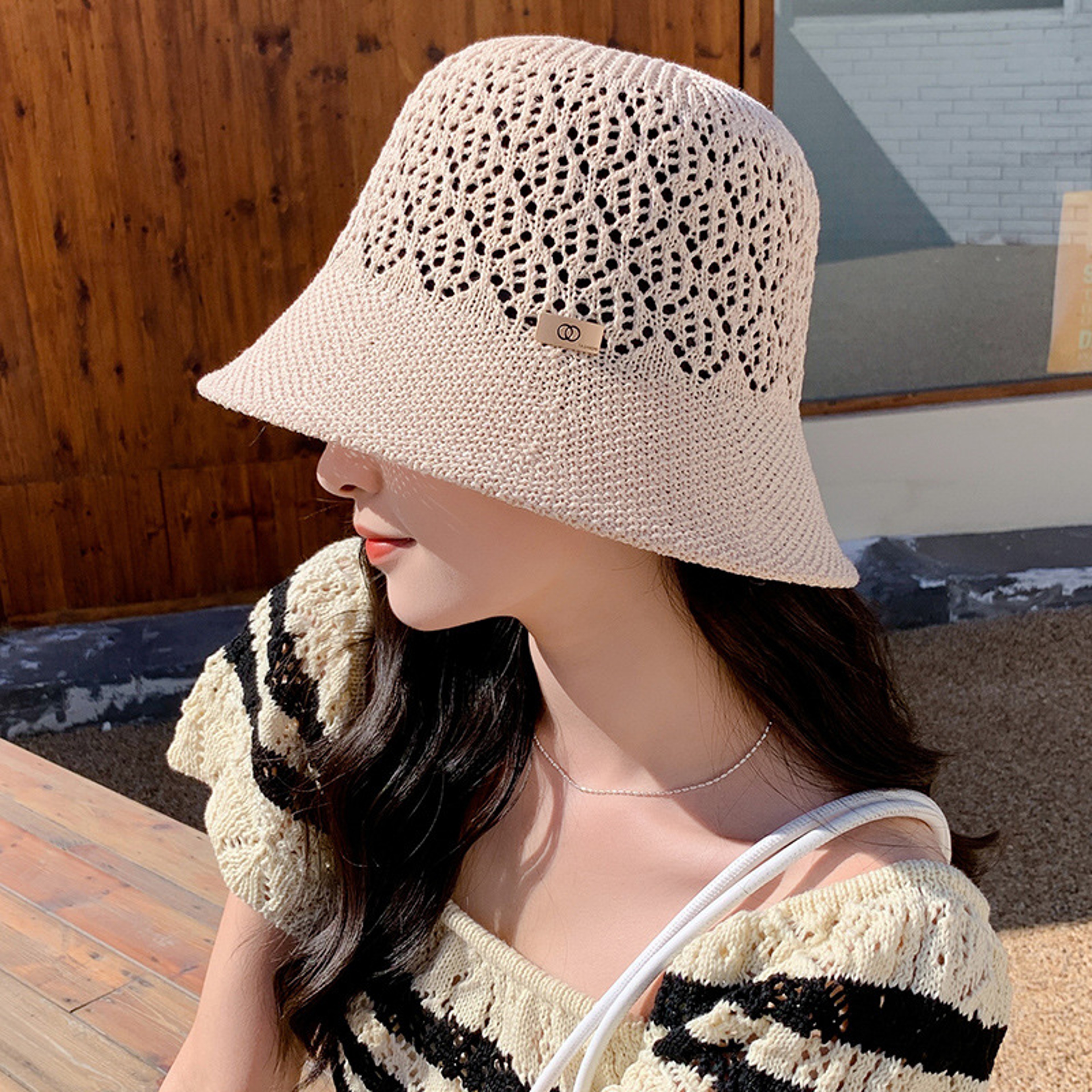 Breathable Women Summer Sun Protection Bucket Hat – view 4