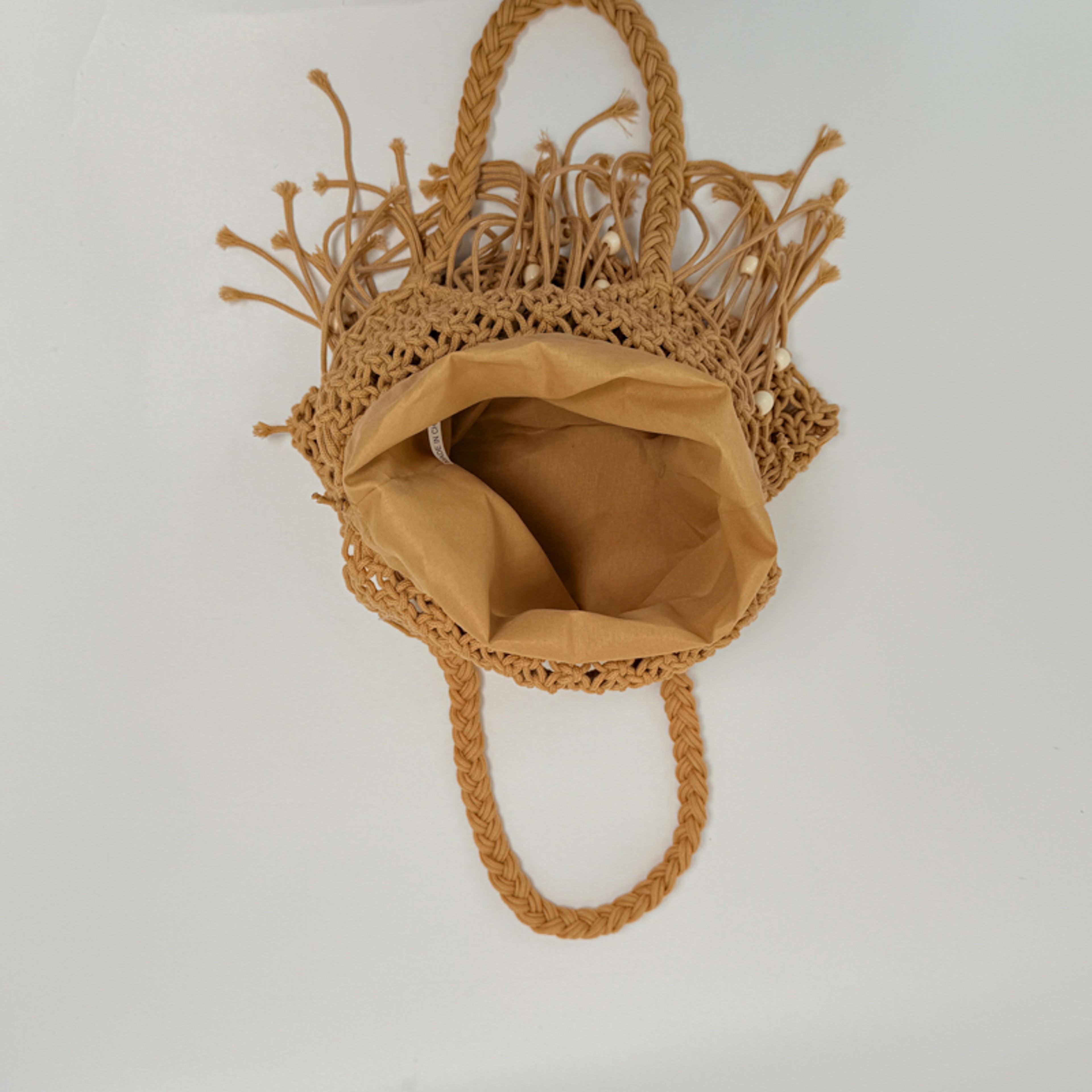 Bohemian Beaded Crochet Tote Bag – view 6