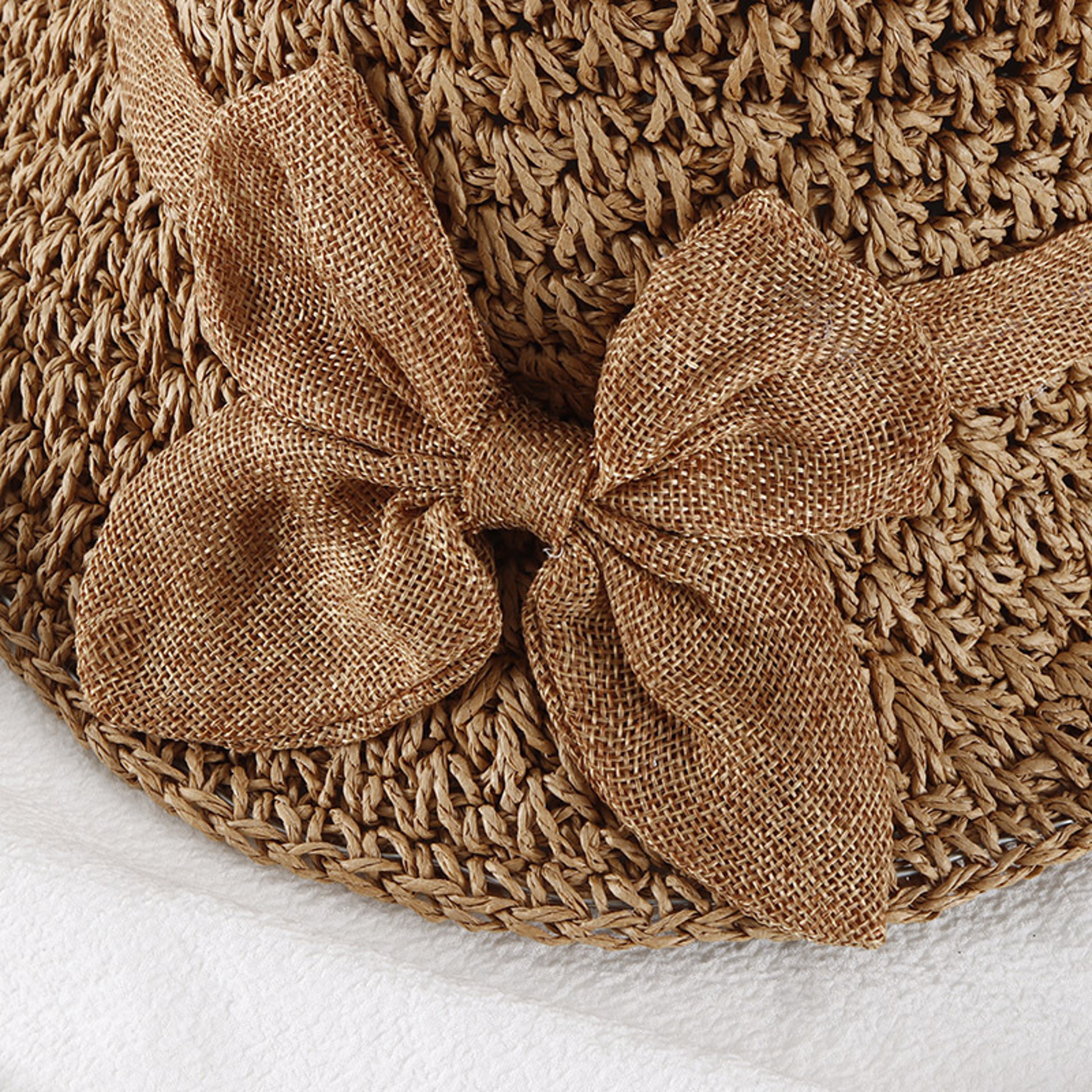 Handmade Straw Panama Hat for Women with Elegant Bowknot – view 5