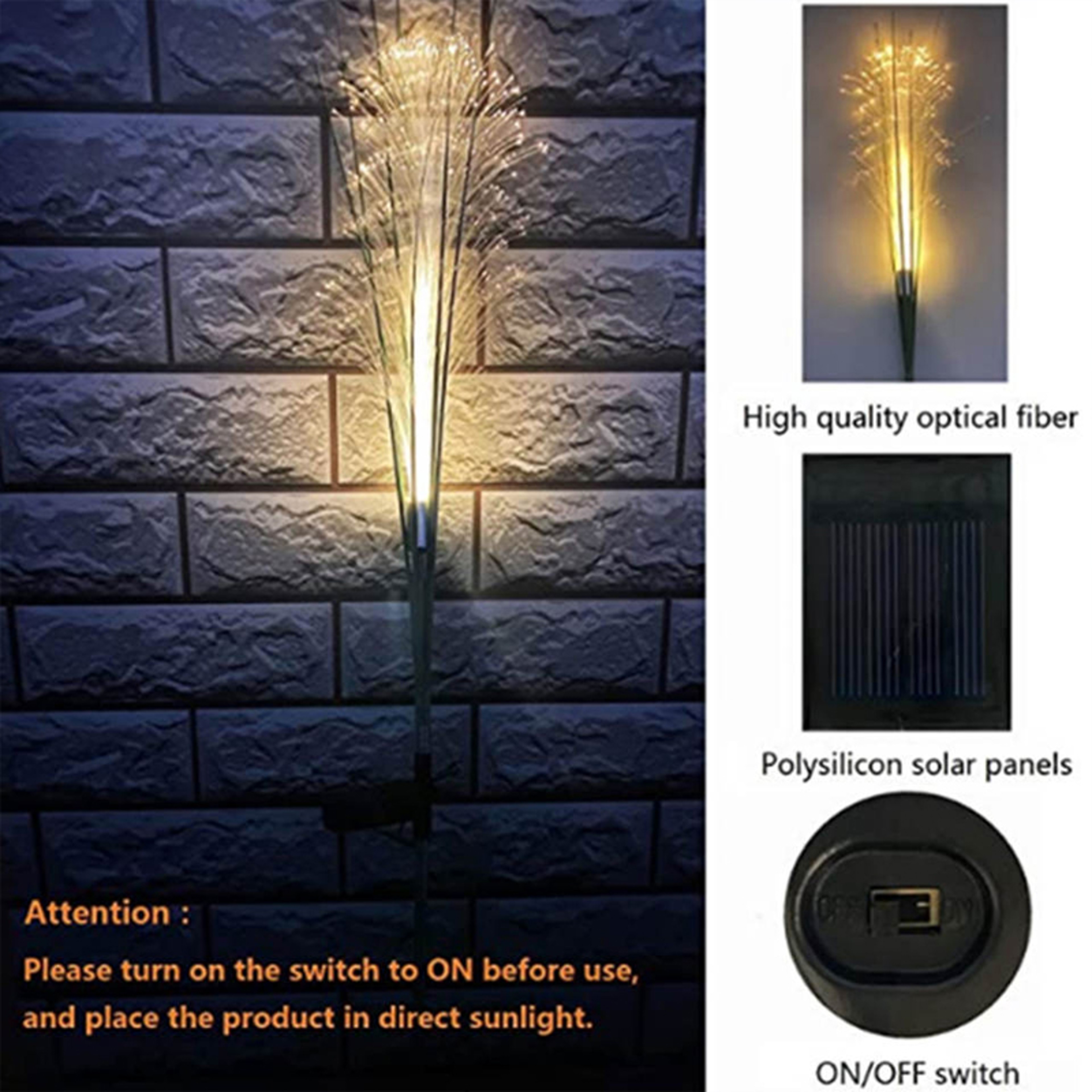 Solar Powered Reed Flower Stake Light, LED Solar Garden Lights Luminous, Christmas Lawn Outdoor Decoration – view 3