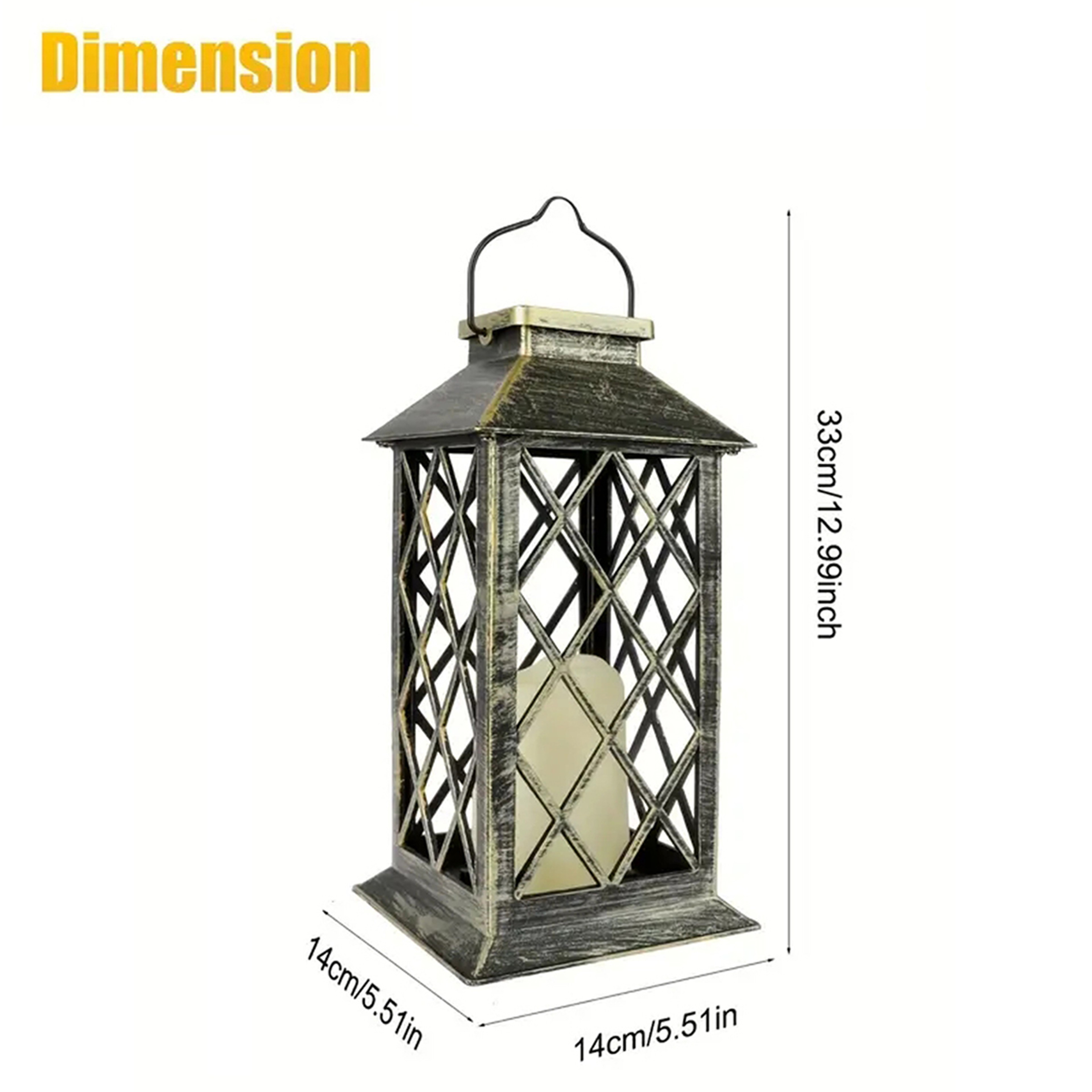 Solar Hanging Lamp Outdoor LED Light, Flickering Flameless Candle for Garden, Patio, Lawn, Party Decoration – view 3