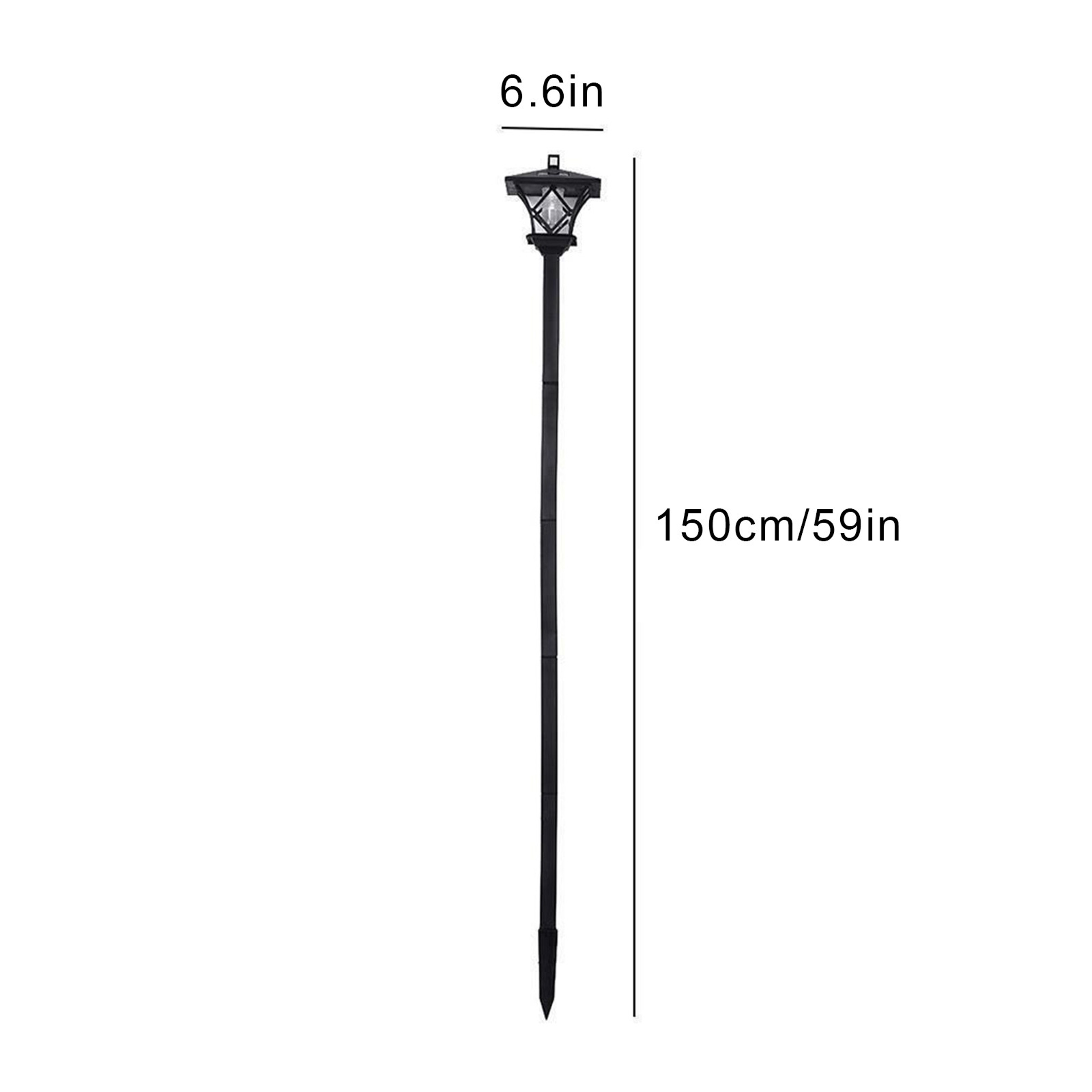 Solar Lamp Post Light for Garden, Decorative Outdoor Floor Lamp for Backyard, Porch, Front and Back Door Lighting – view 7