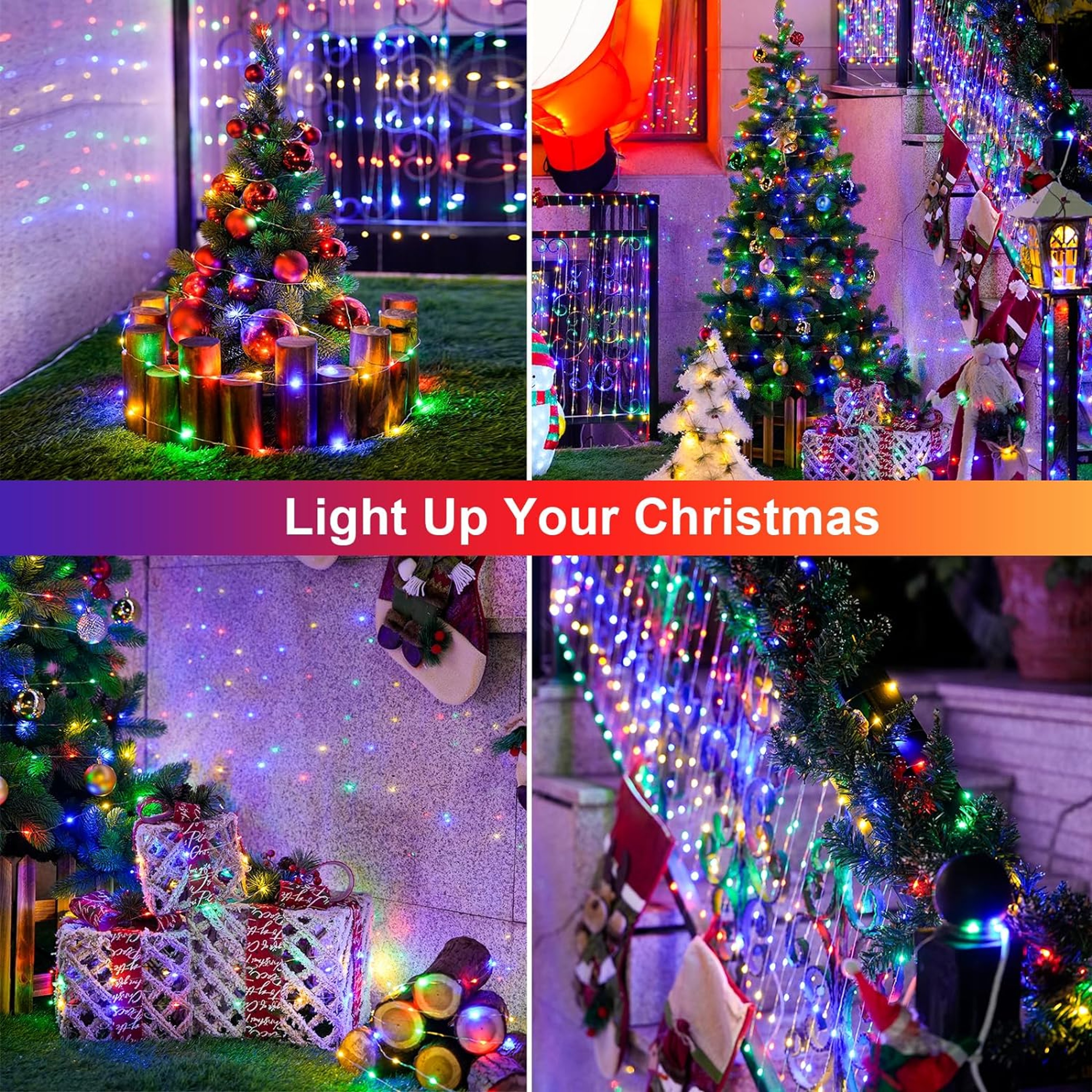 Solar String Lights for Outside, Solar Light Outdoor Twinkle, Fairy Lights for Tree Garden Christmas Wedding – view 5