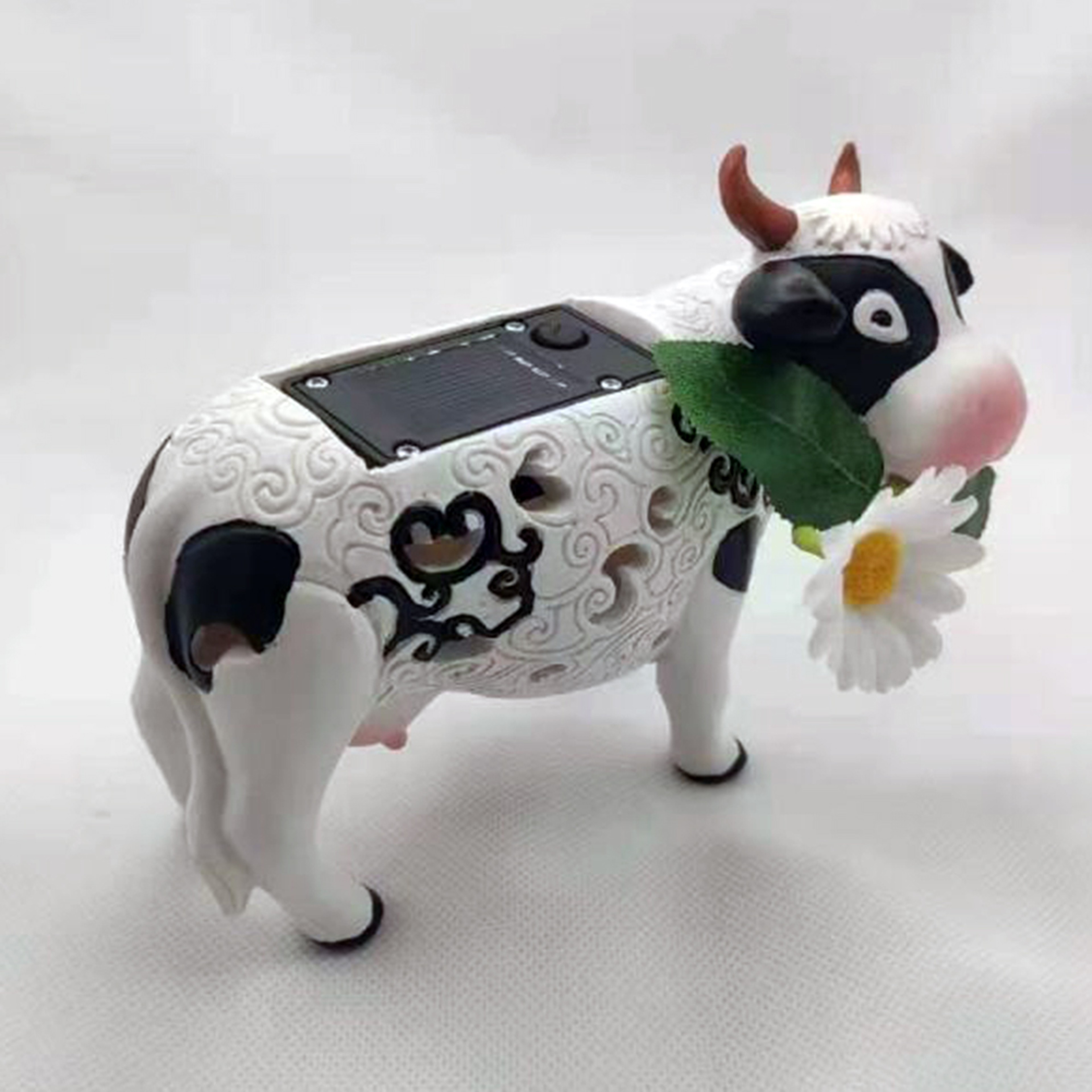 LED Cow Solar Lantern Garden Ornaments, Animal Design Yard Lights, Indoor Home Bedroom Decoration Landscaping Light – view 3